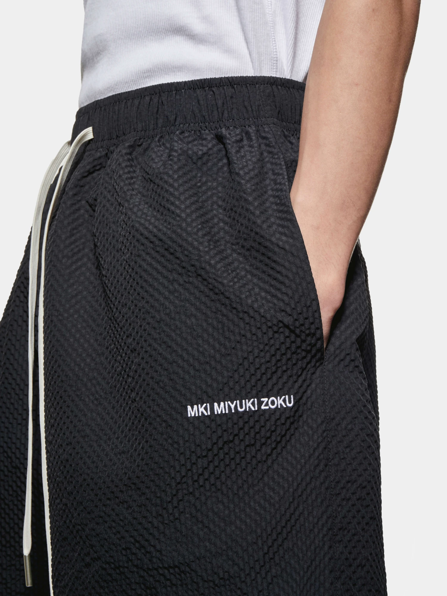 Шорты MKI MIYUKI ZOKU Seersucker Shorts Black
