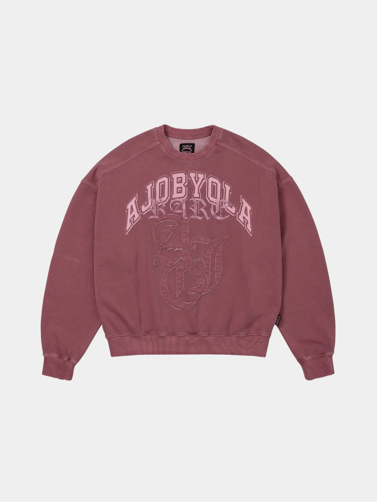 Свитшот AJOBYAJO Rare University Washed Pink