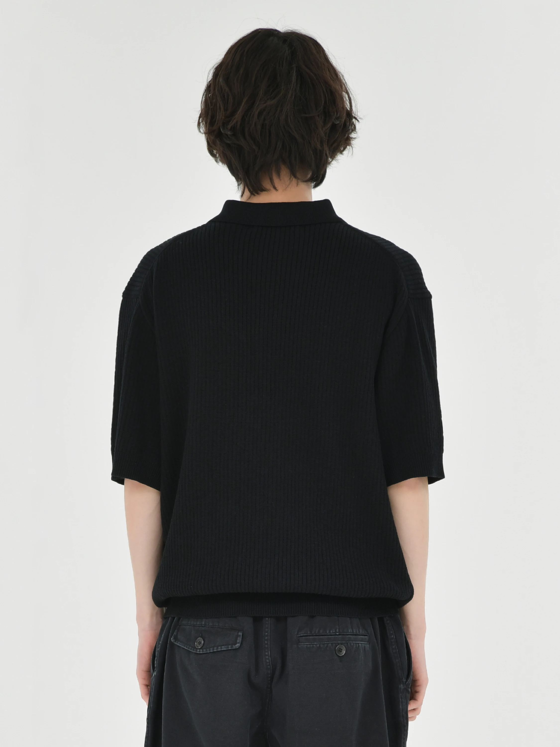 Поло BROWNYARD Knit Polo Shirt Black