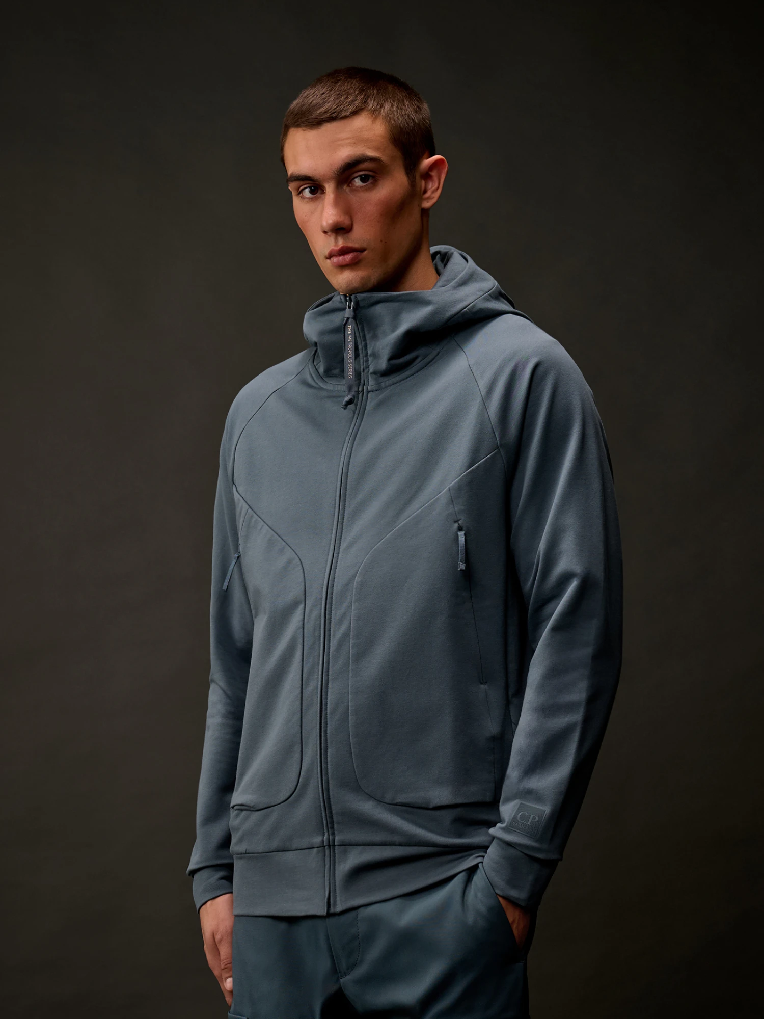 Зип-худи C.P. Company Diagonal Raised Orion Blue