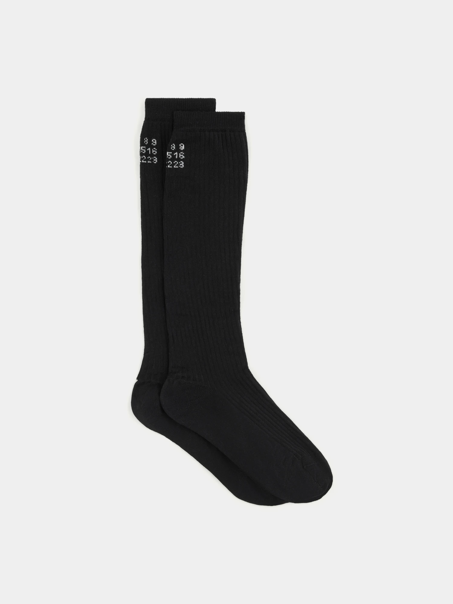 Гольфы MM6 Maison Margiela Knee-high Black