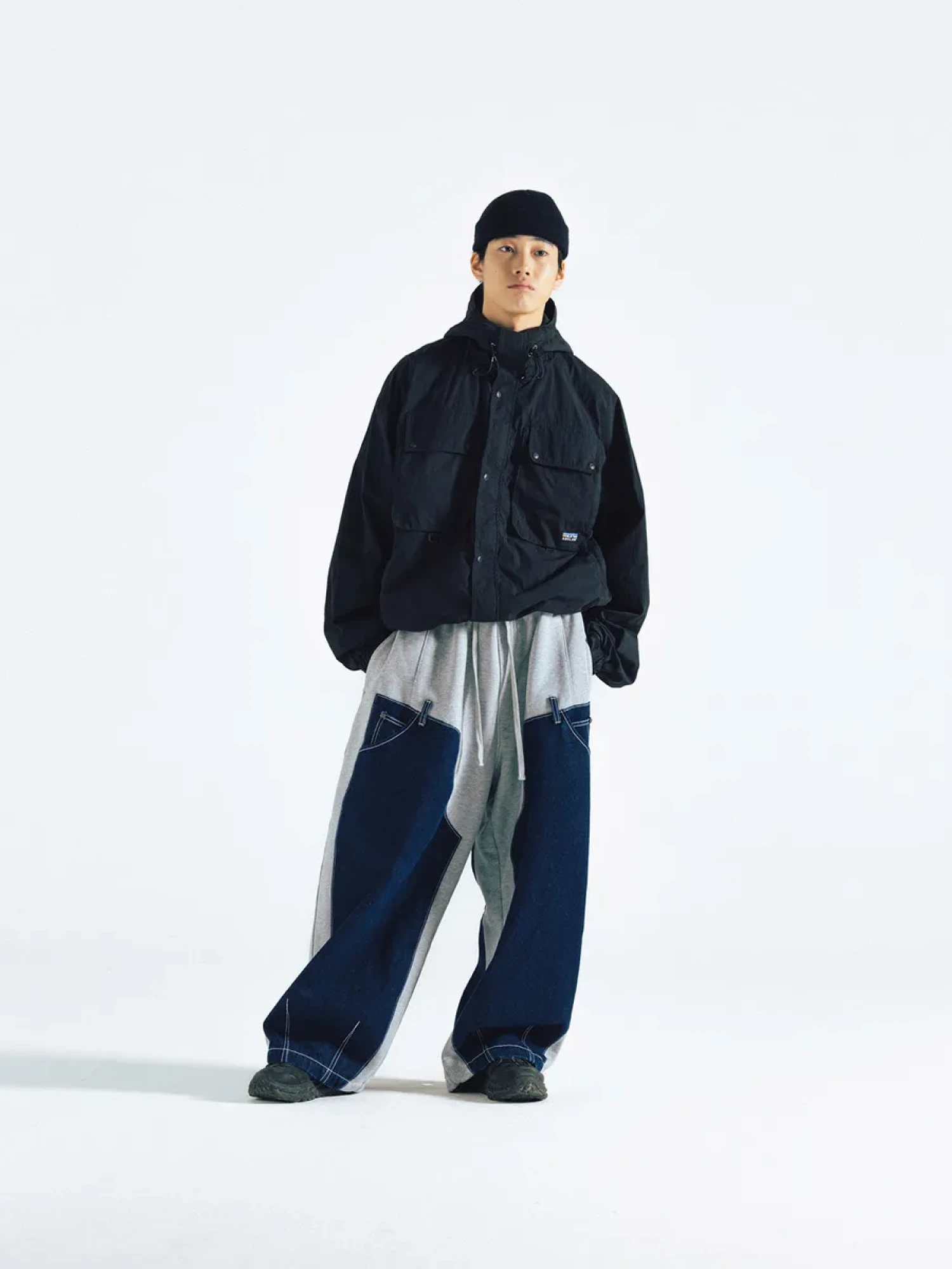 Куртка ANGLAN Explorer Pocket Hooded Black