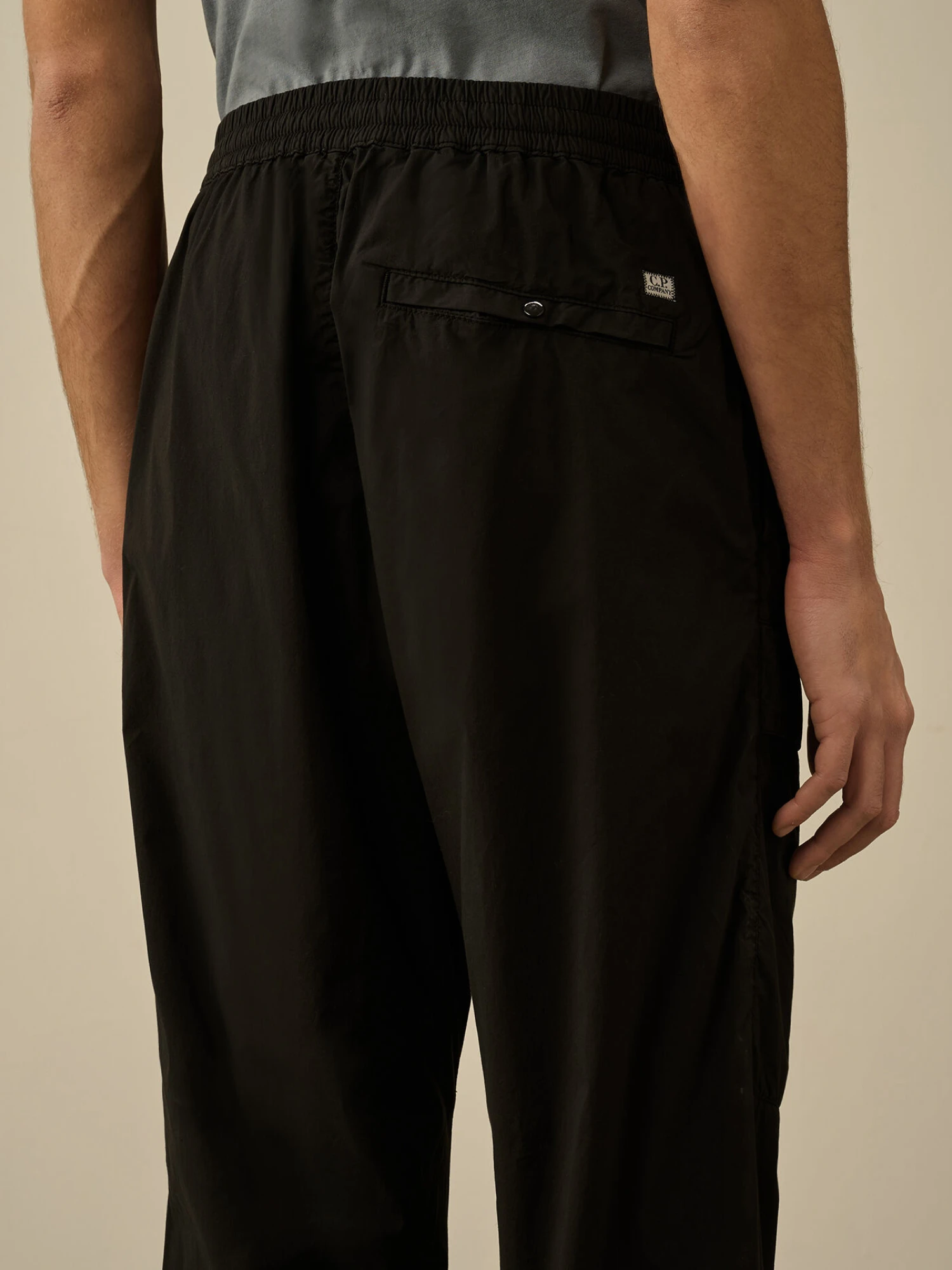 Брюки C.P. Company 50 Fili Stretch Loose Cargo Black