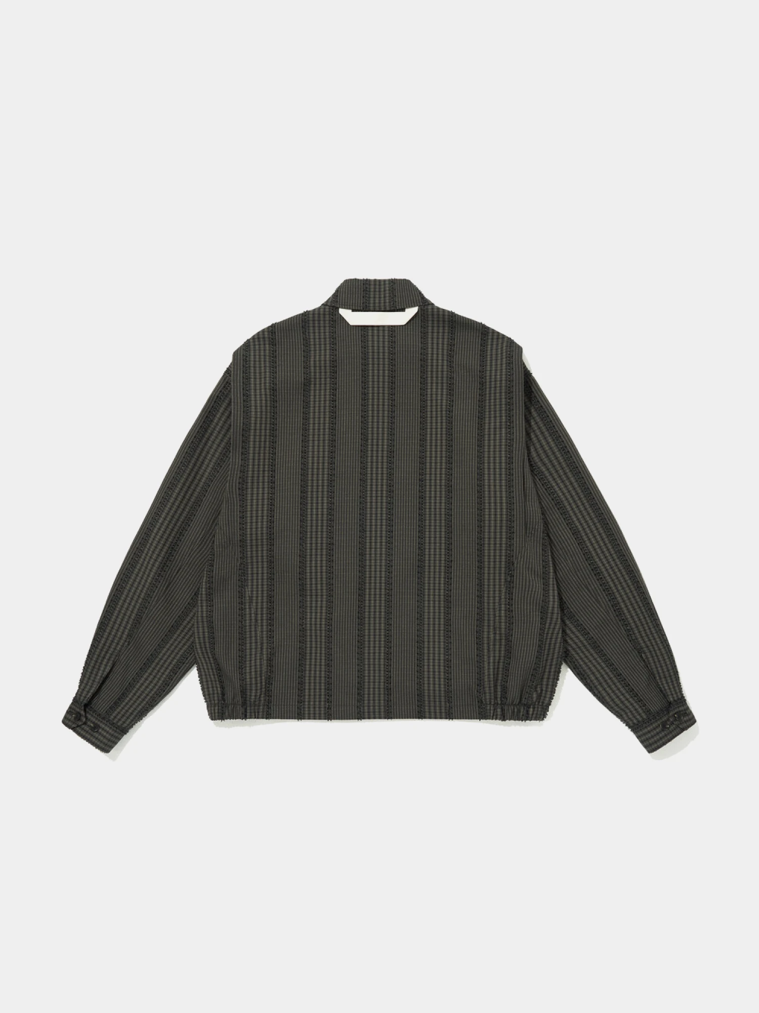 Овершот MERELY MADE Premium Banshu-Ori Fringe Check Black