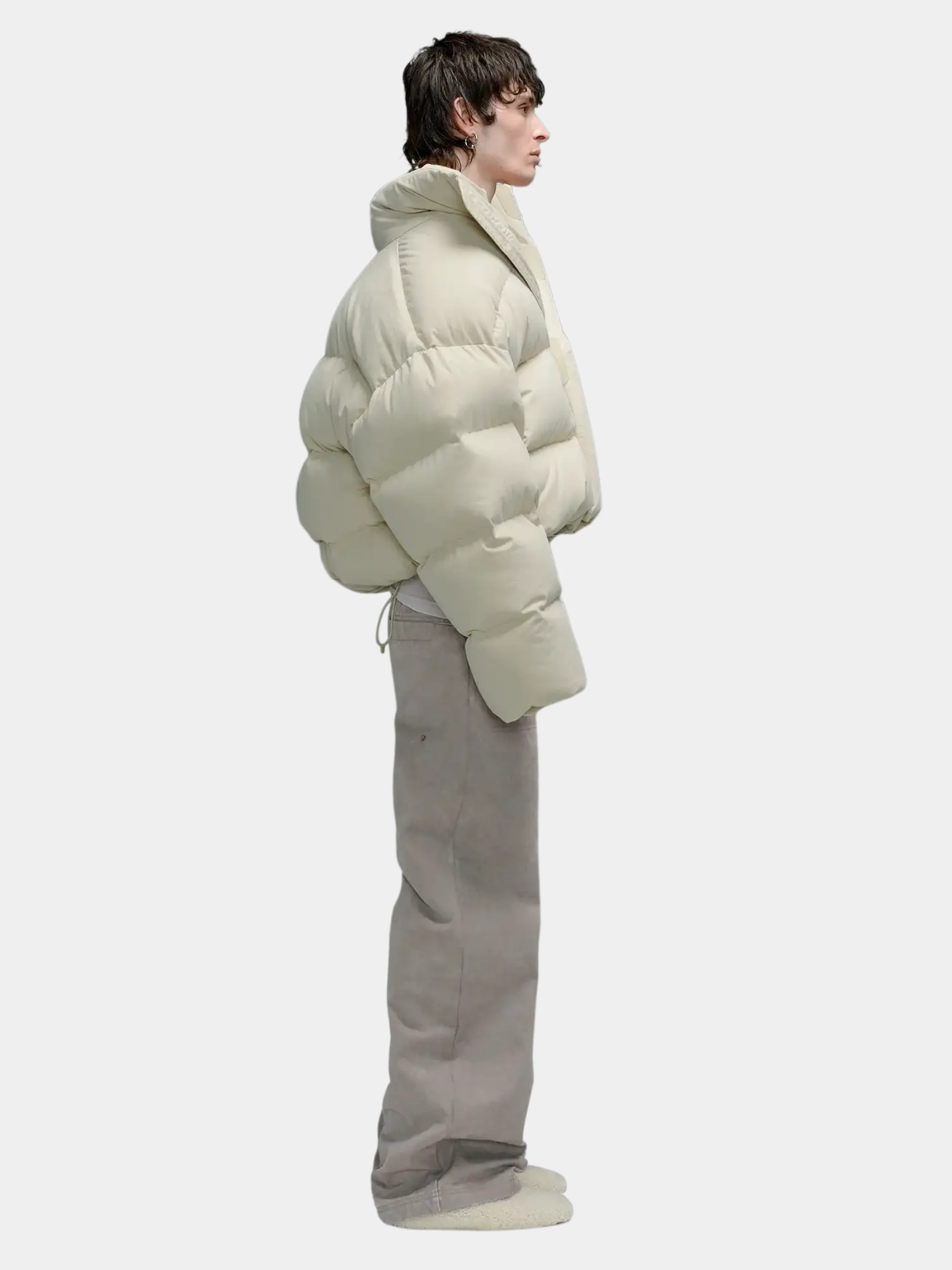 Пуховик entire studios Mml Puffer Cotton Off White