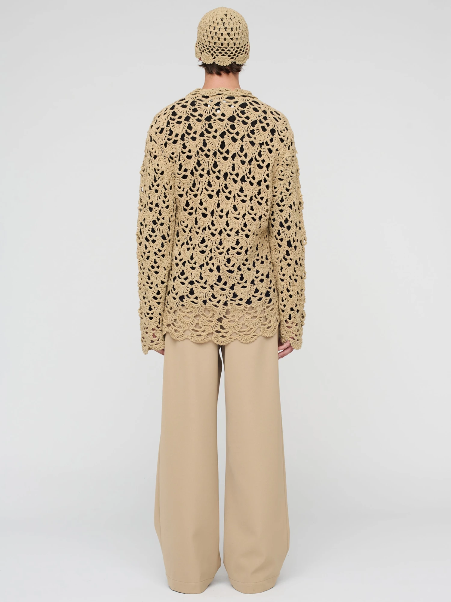 Кардиган Song for the Mute Crochet Beige