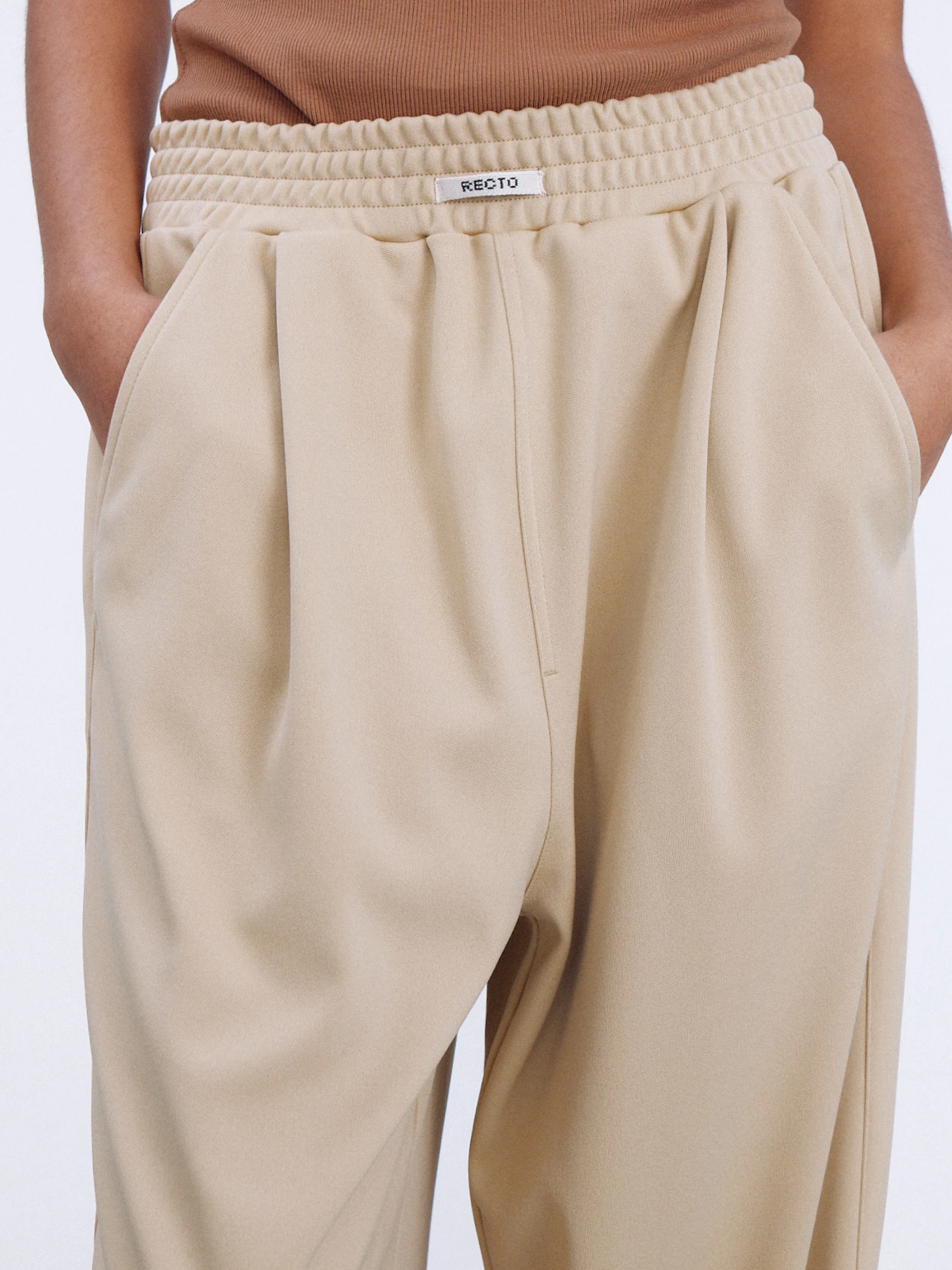 Женские брюки Recto Tricot Double Wide Training Pants Beige