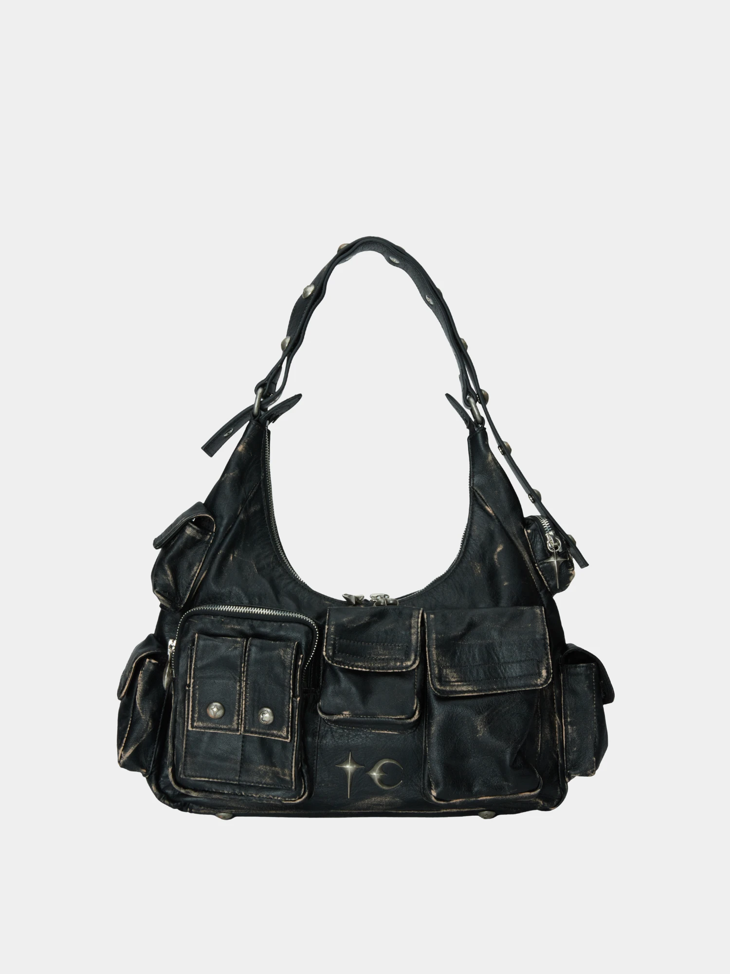 Сумка Thug Club Washed Leather Multi Pocket Black