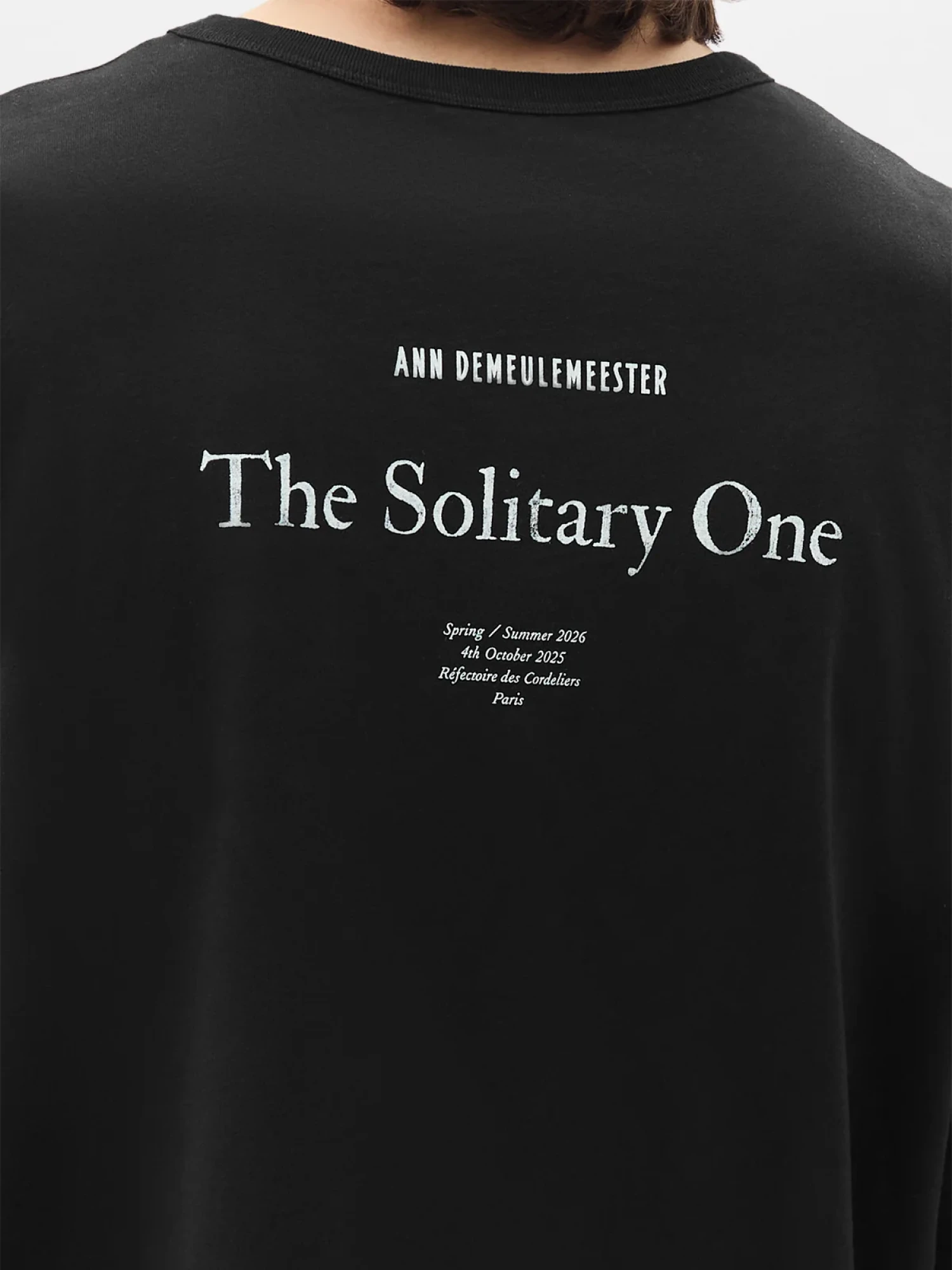 Футболка Ann Demeulemeester Dieter The Solitary One Black