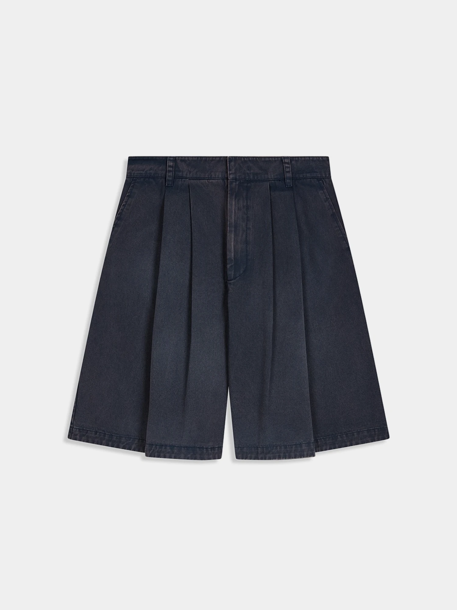 Женские Шорты OPEN YY Washed Bermuda Blue