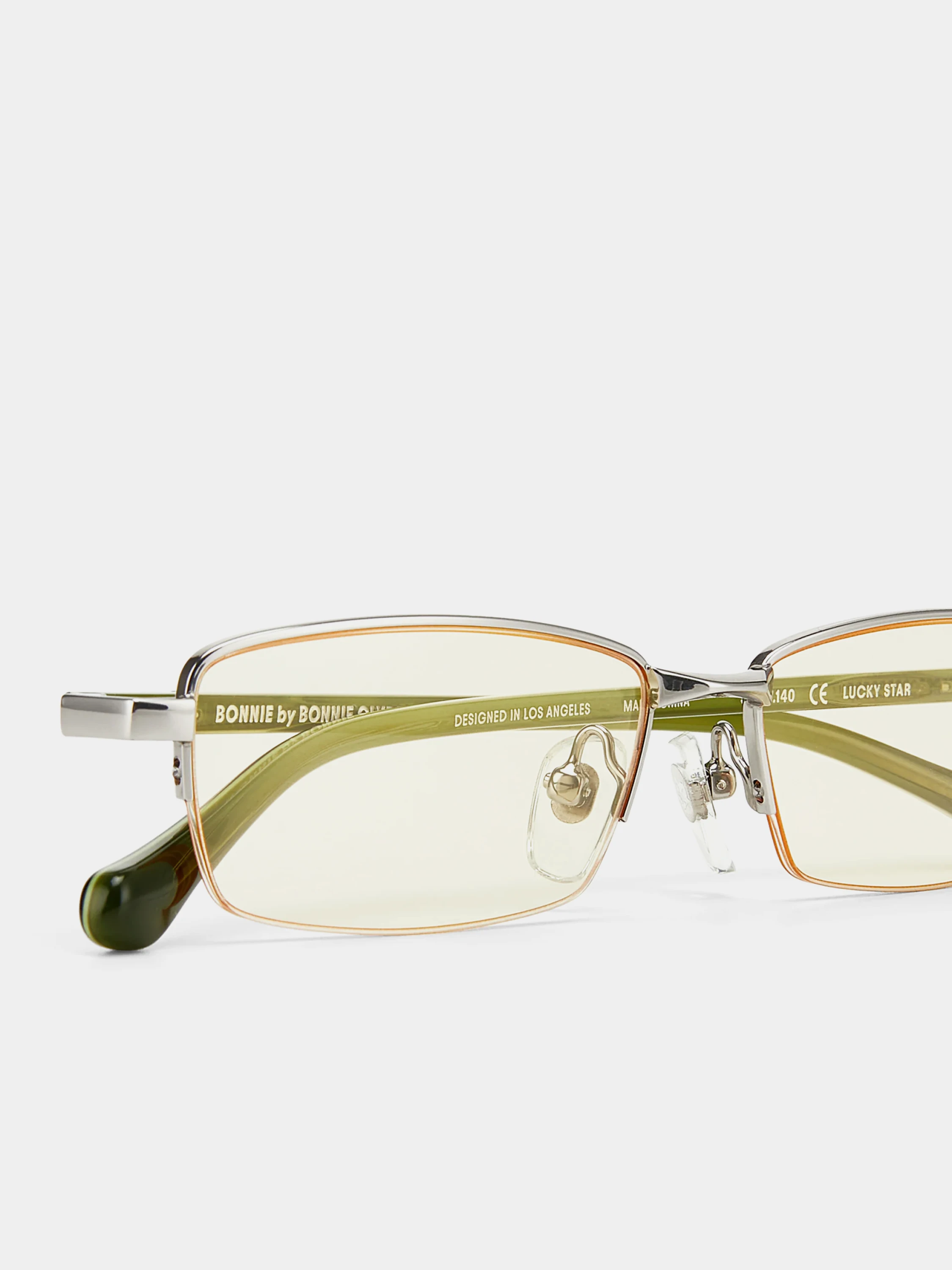Очки Bonnie Clyde Lucky Star Green Silver & Yellow Tint