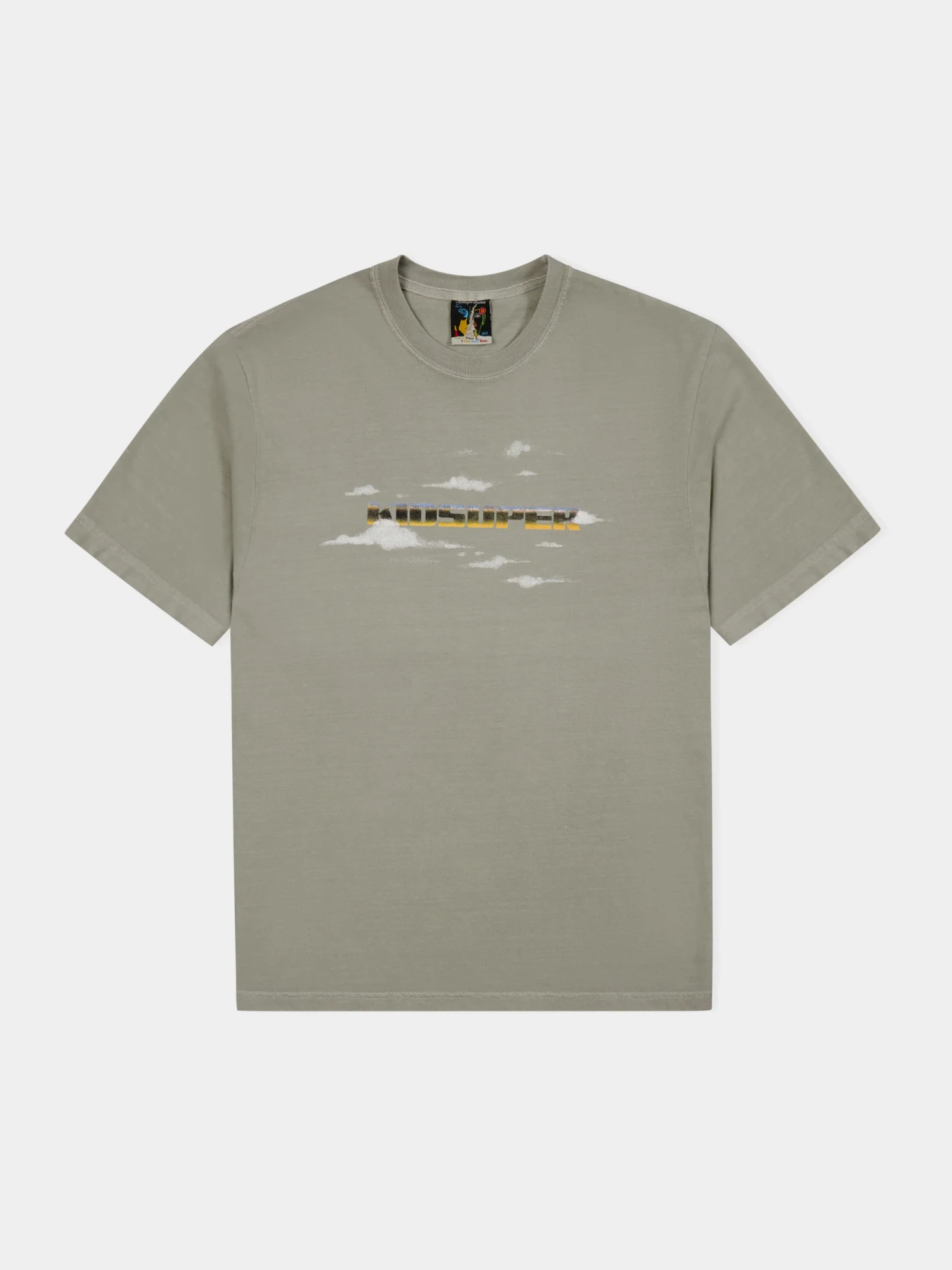 Футболка KidSuper Cloud Text Washed Brown