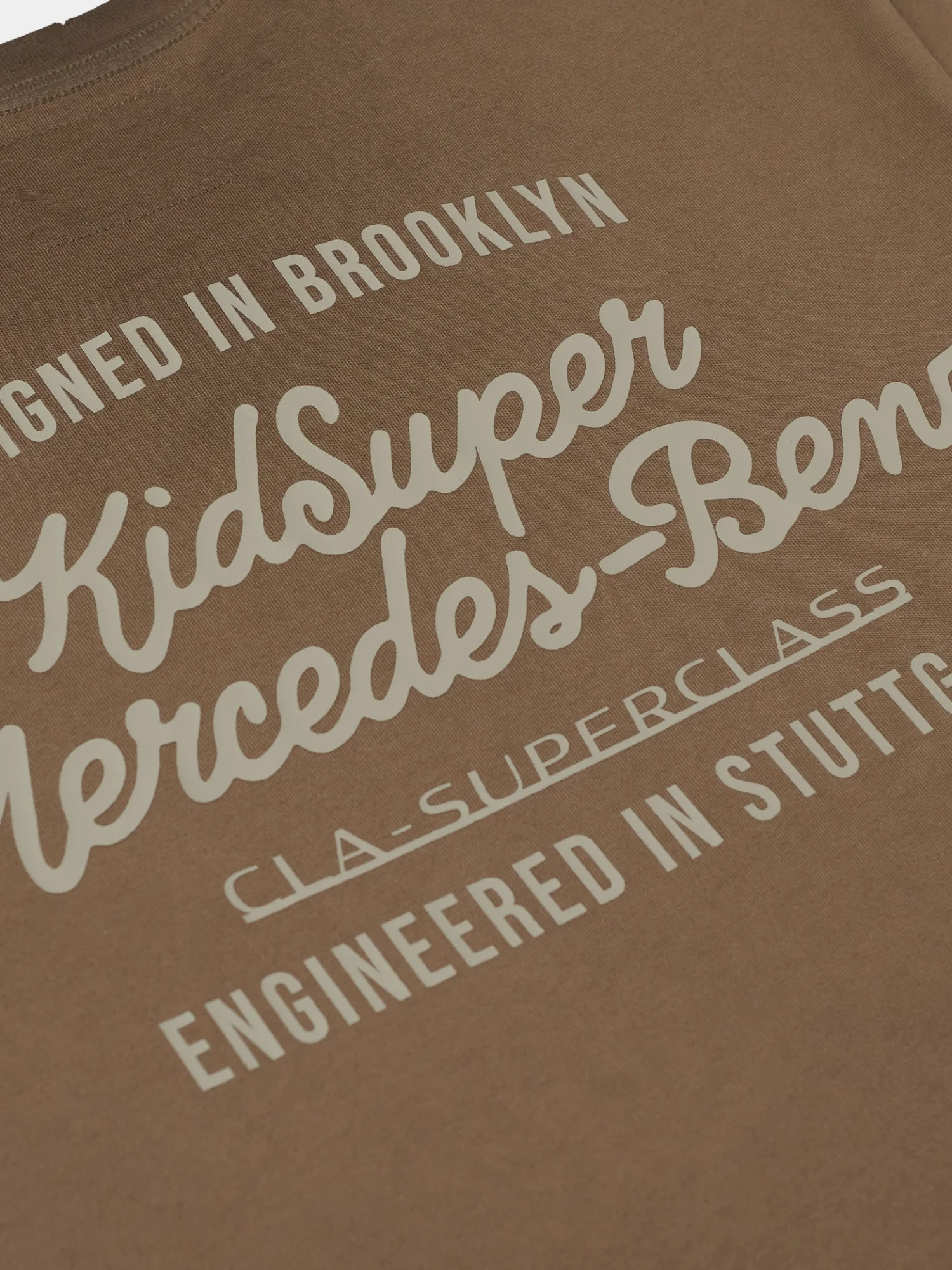 Футболка KidSuper X Mercedes Benz Washed Brown