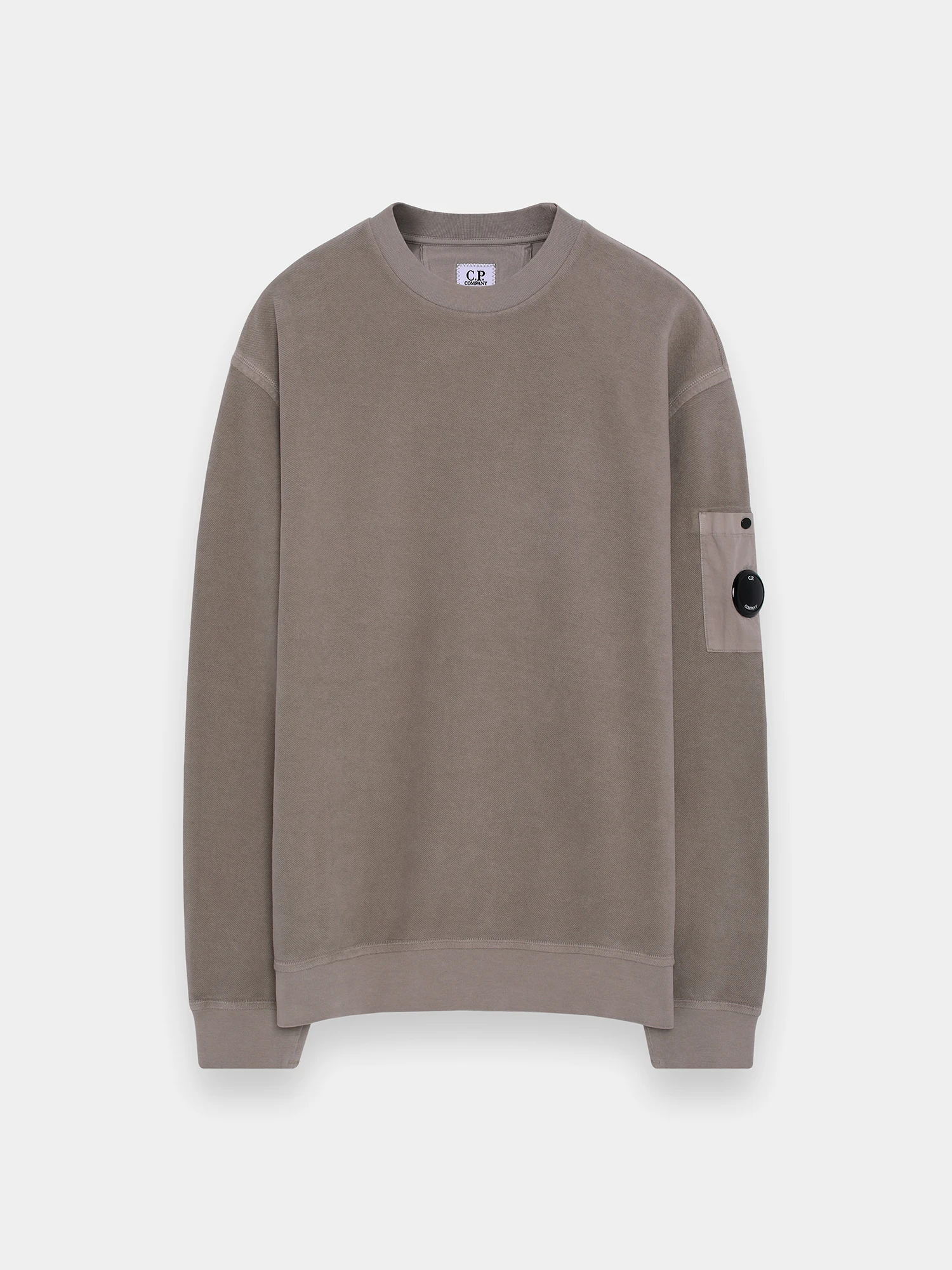 Свитшот C.P. Company Reverse Brushed & Emerized Khaki