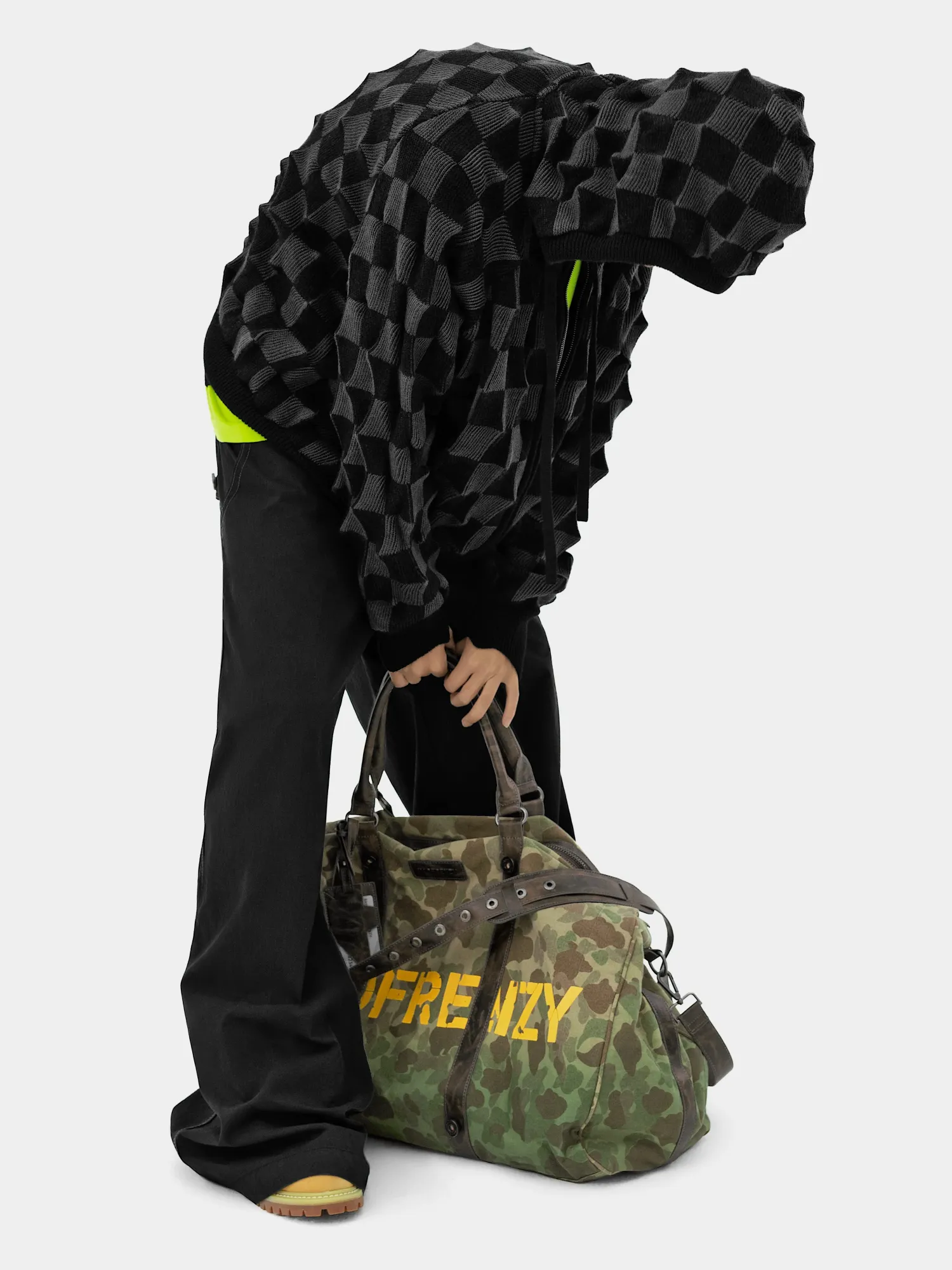 Зип-худи MADFRENZY Spiked Zip-Up Chess