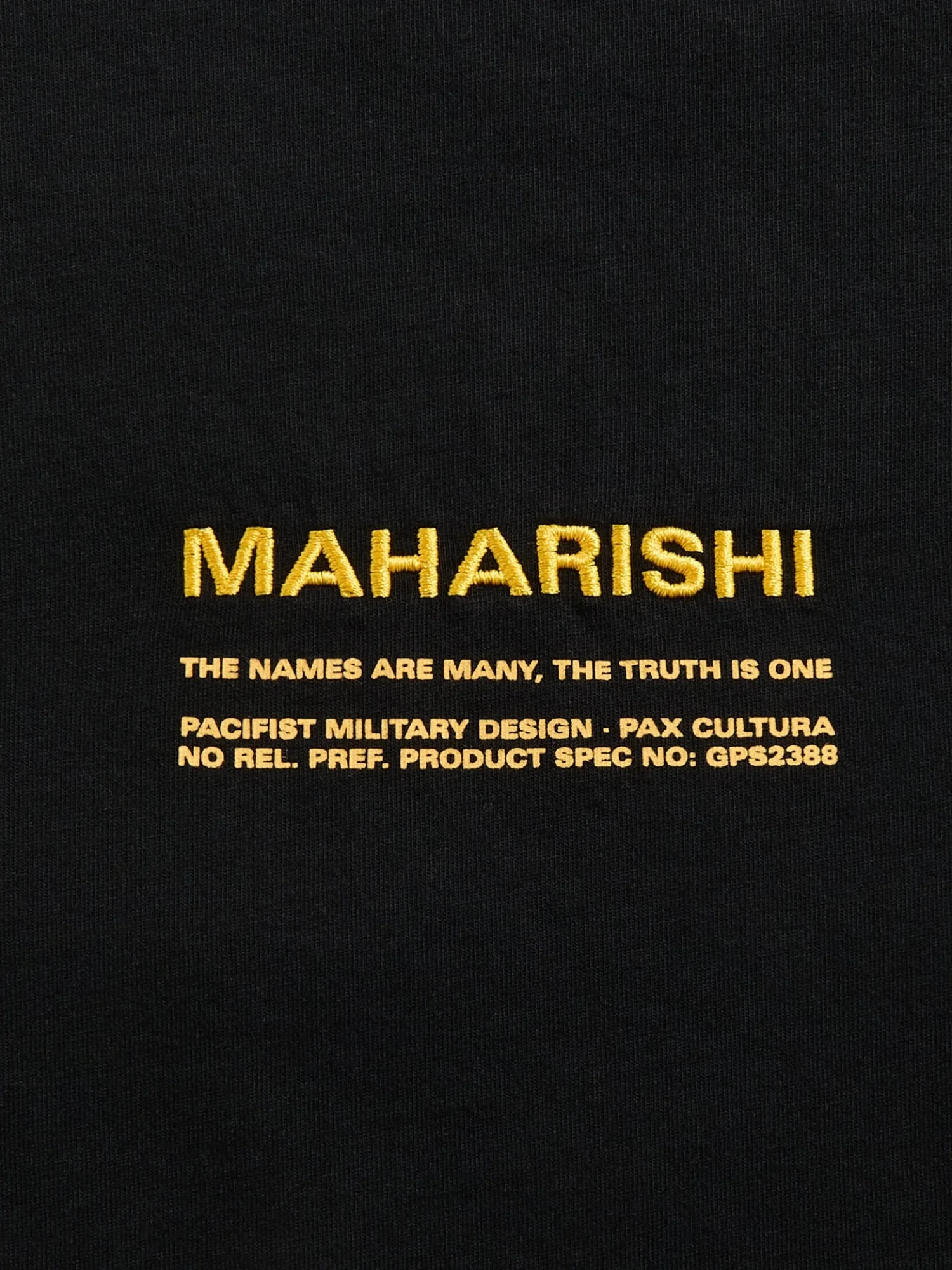 Футболка MAHARISHI 1453 Less Dangerous Black