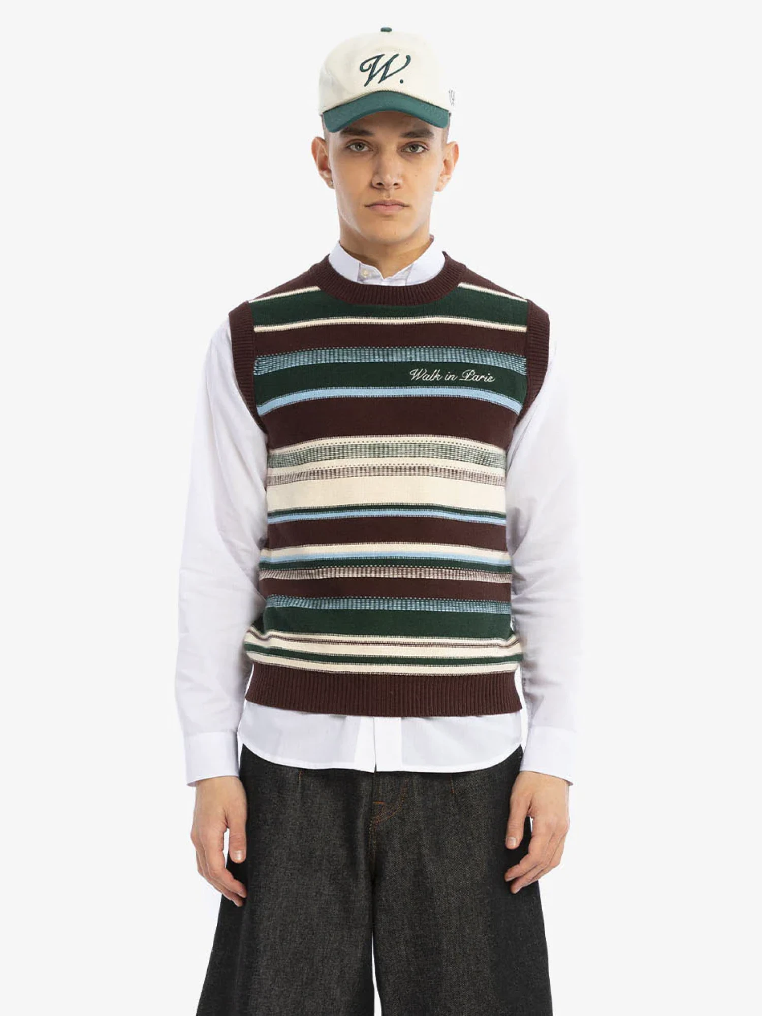 Жилет Walk In Paris Grandpa Sleeveless Knit Vert