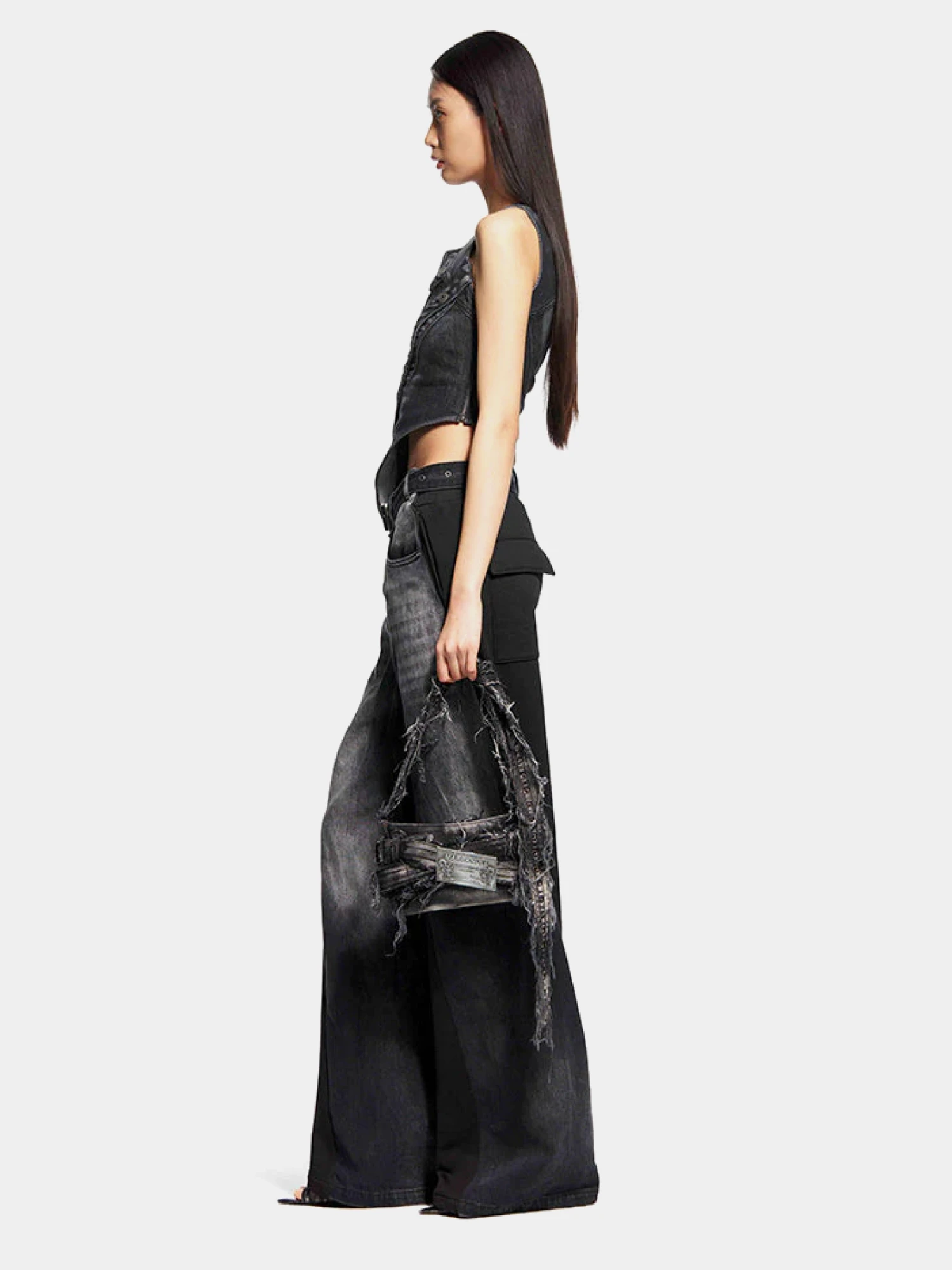 Сумка MARRKNULL Denim Belt Black