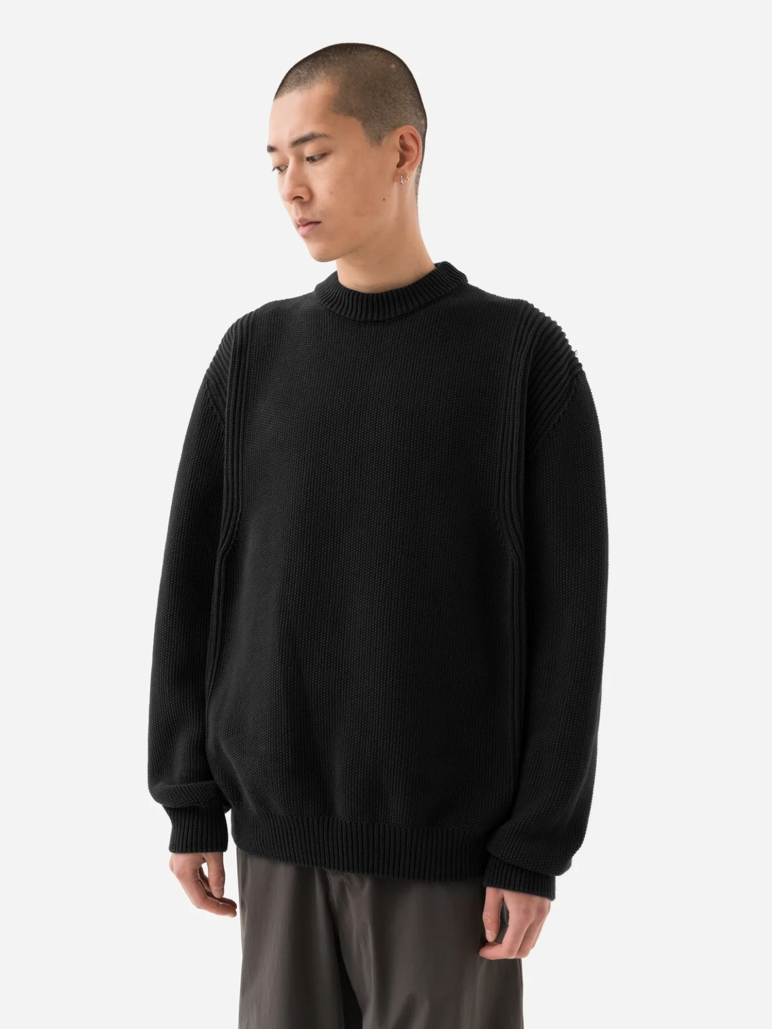 Свитер MAHARISHI 1462 Maharishi Knitted Crew Black
