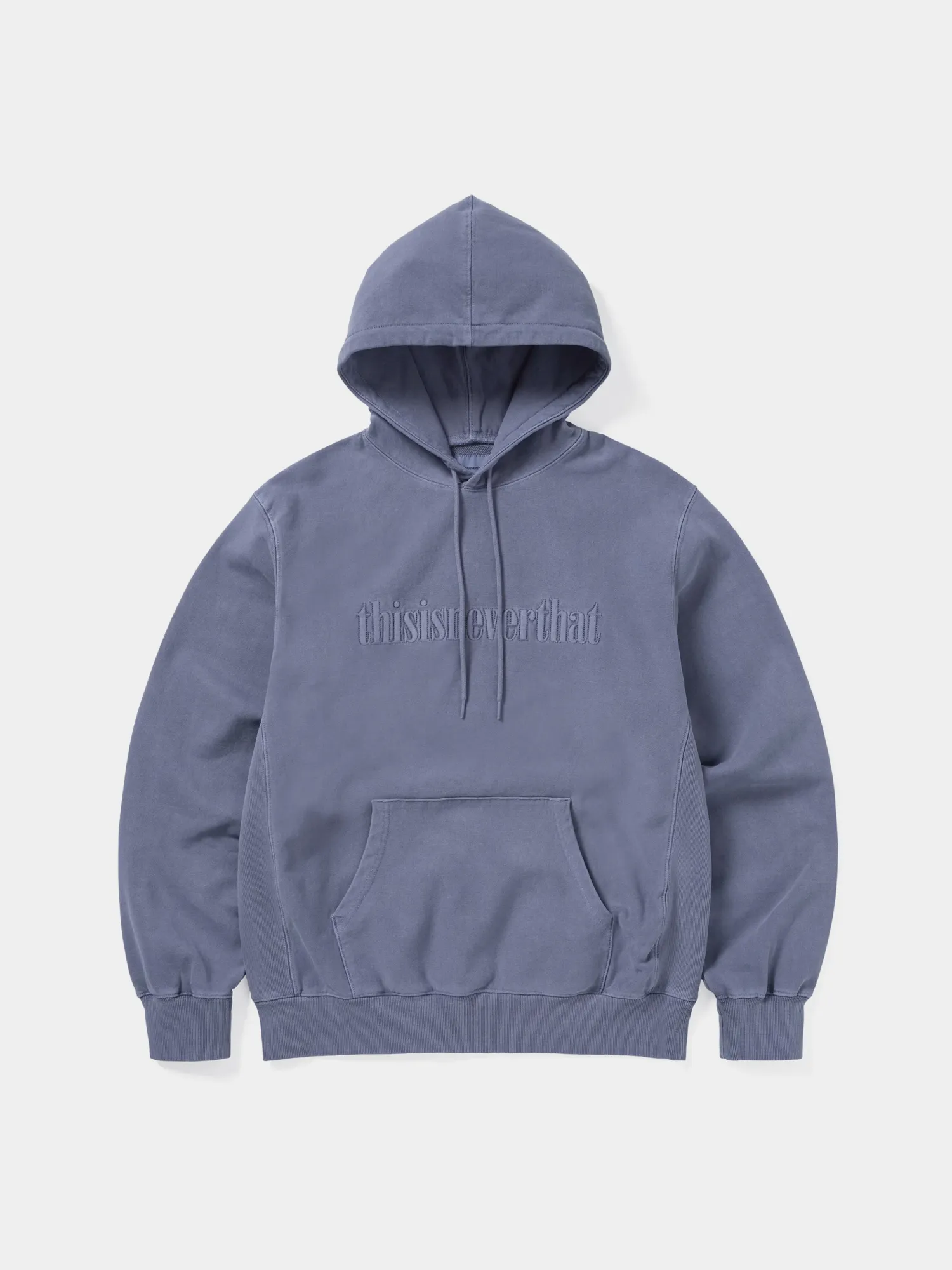 Худи thisisneverthat Overdyed Embroidery Purple Grey