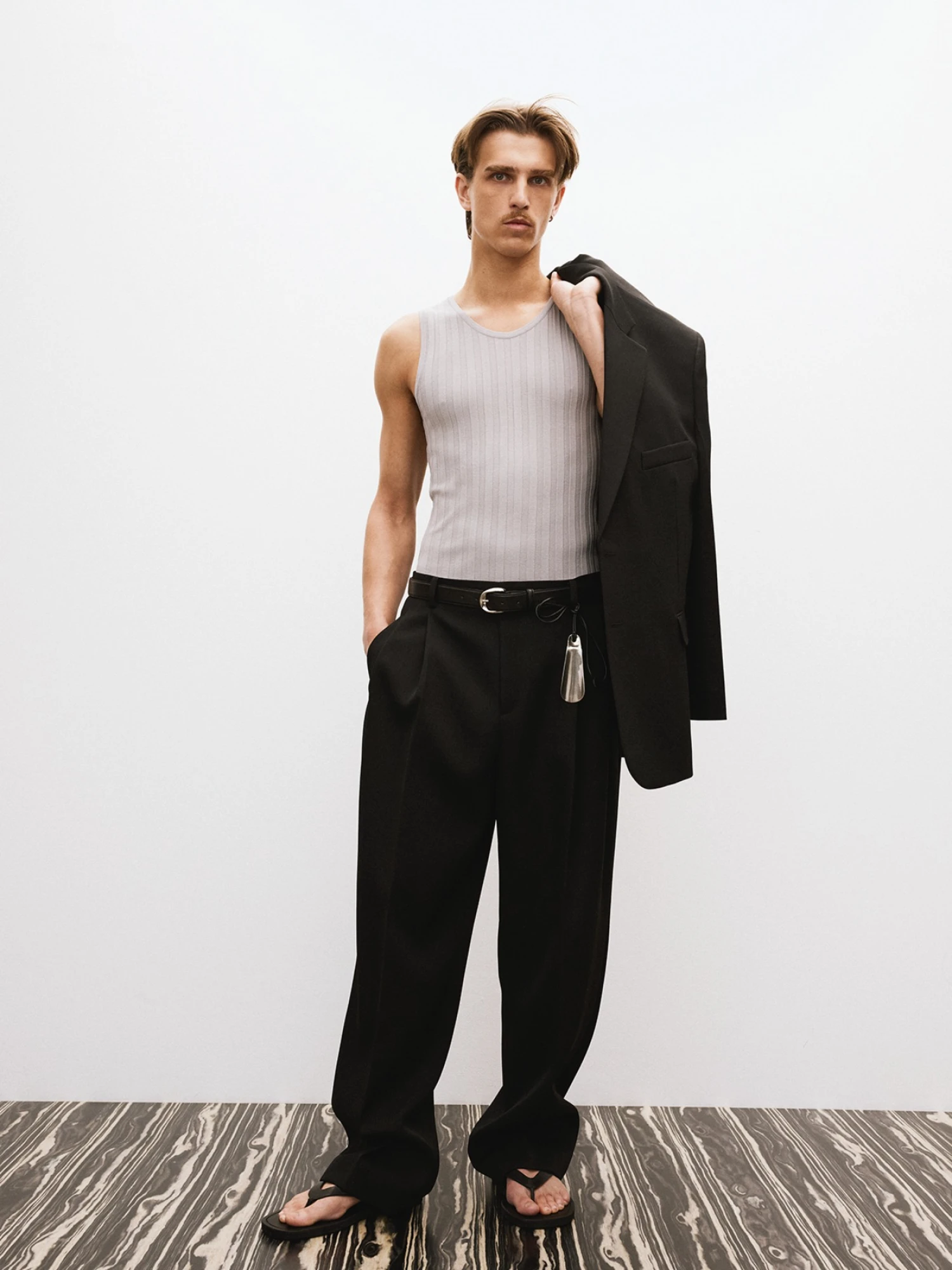 Брюки Recto Double Pleated Wide Black