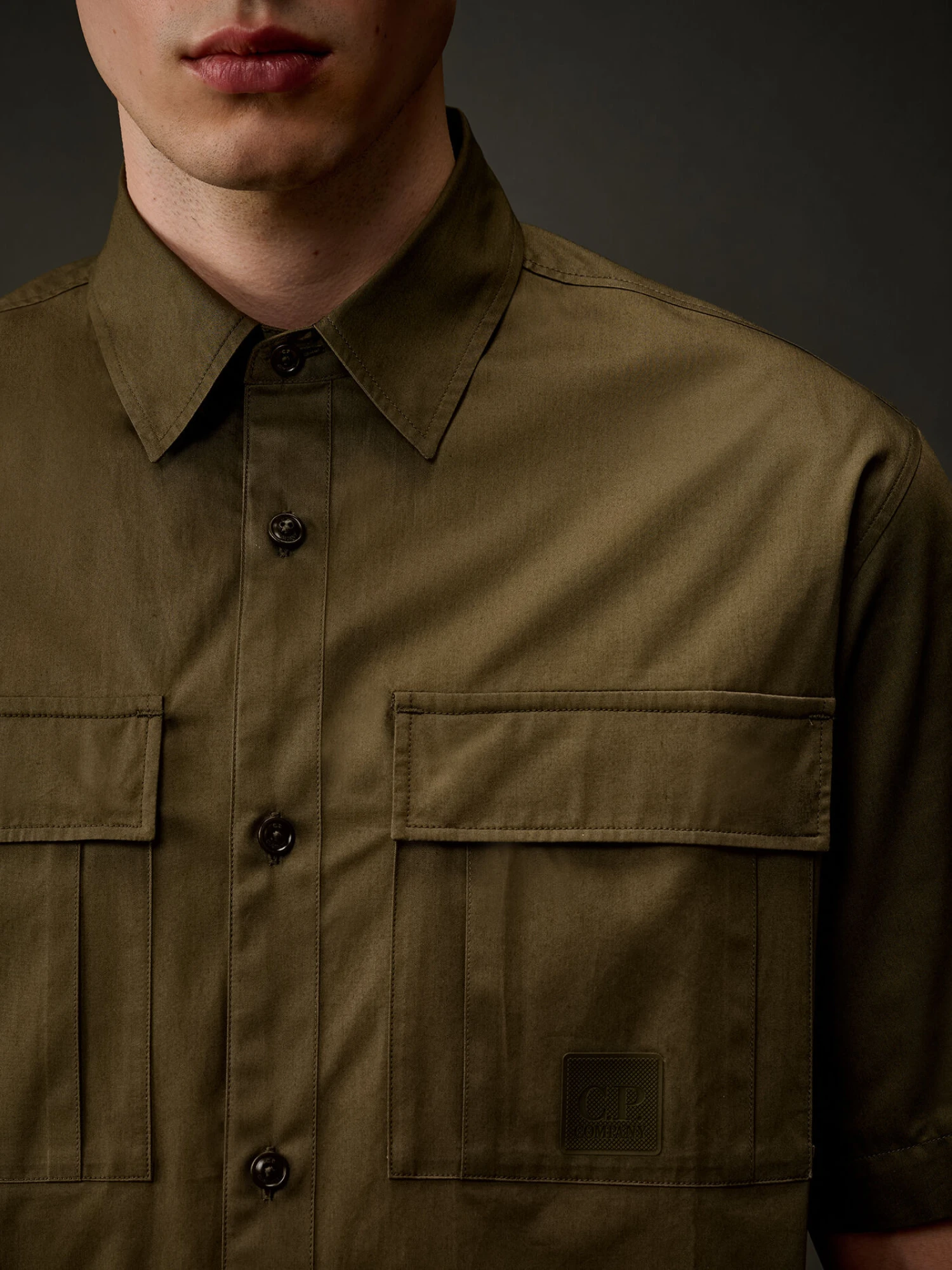 Рубашка C.P. Company The Metropolis Series Gabardine Ivy Green