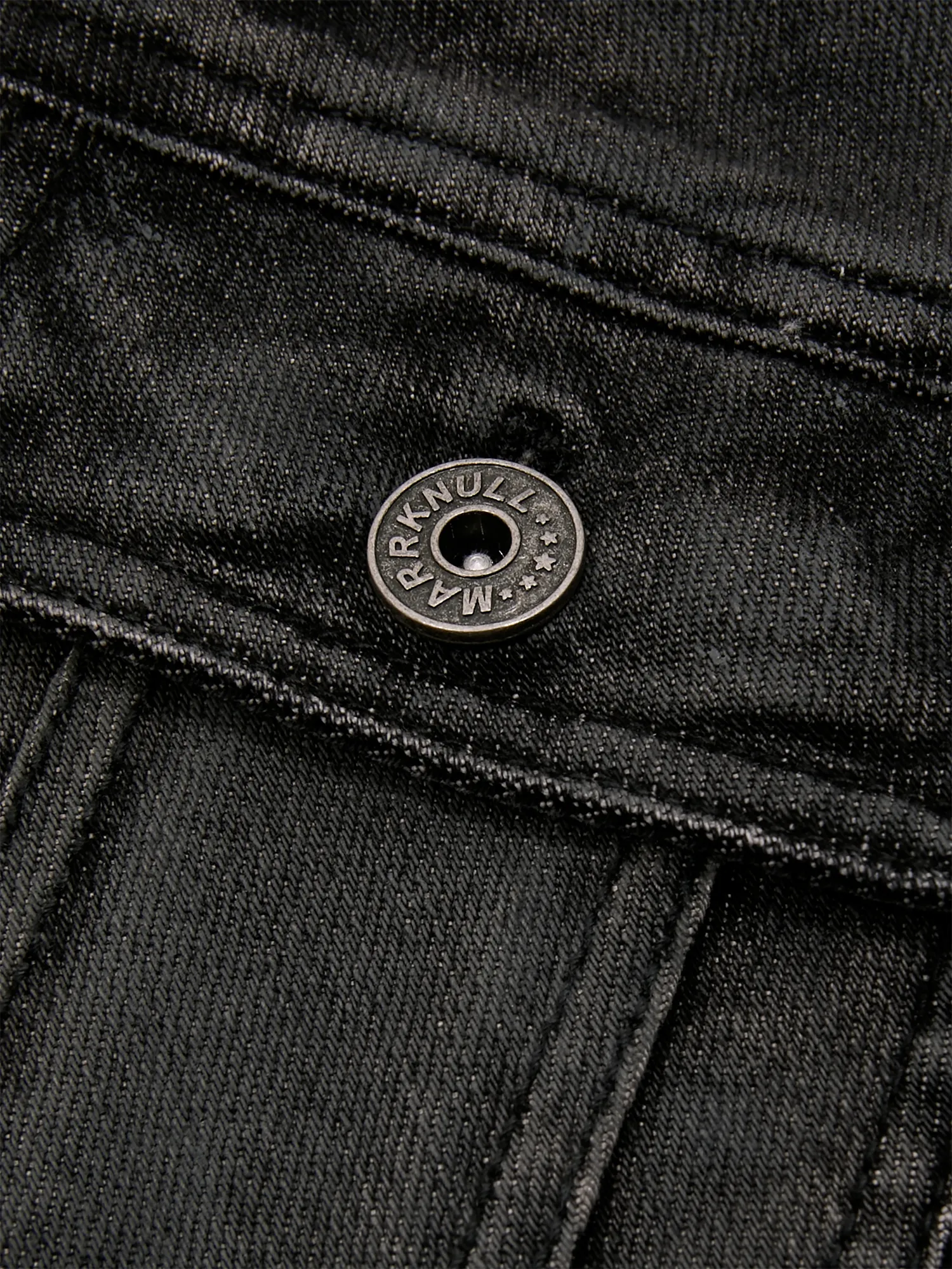 Женский топ MARRKNULL Asymmetric Denim Black