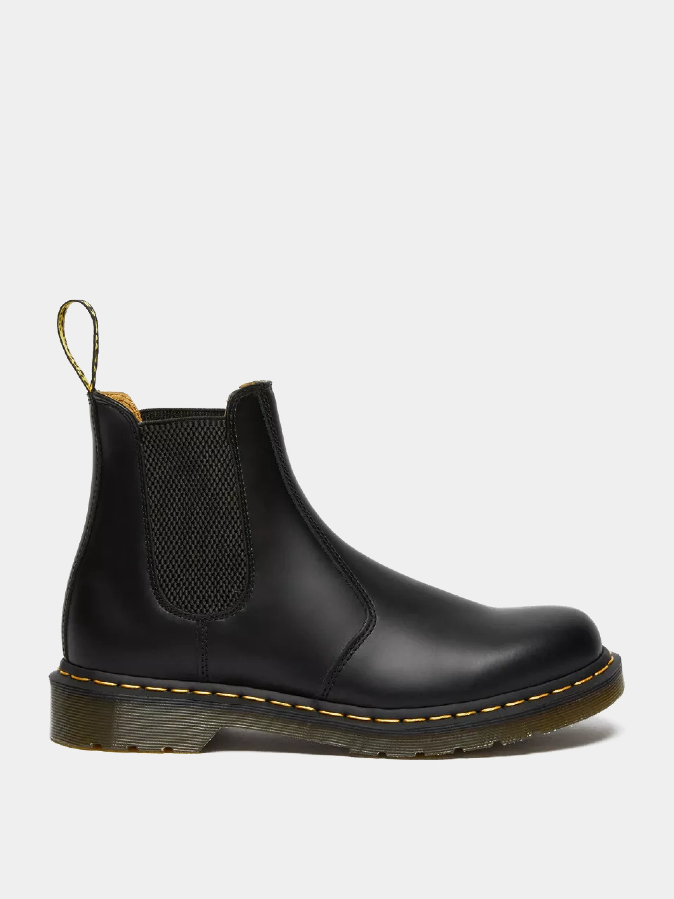 Челси Dr. Martens 2976 Yellow Stitch Smooth Leather Black