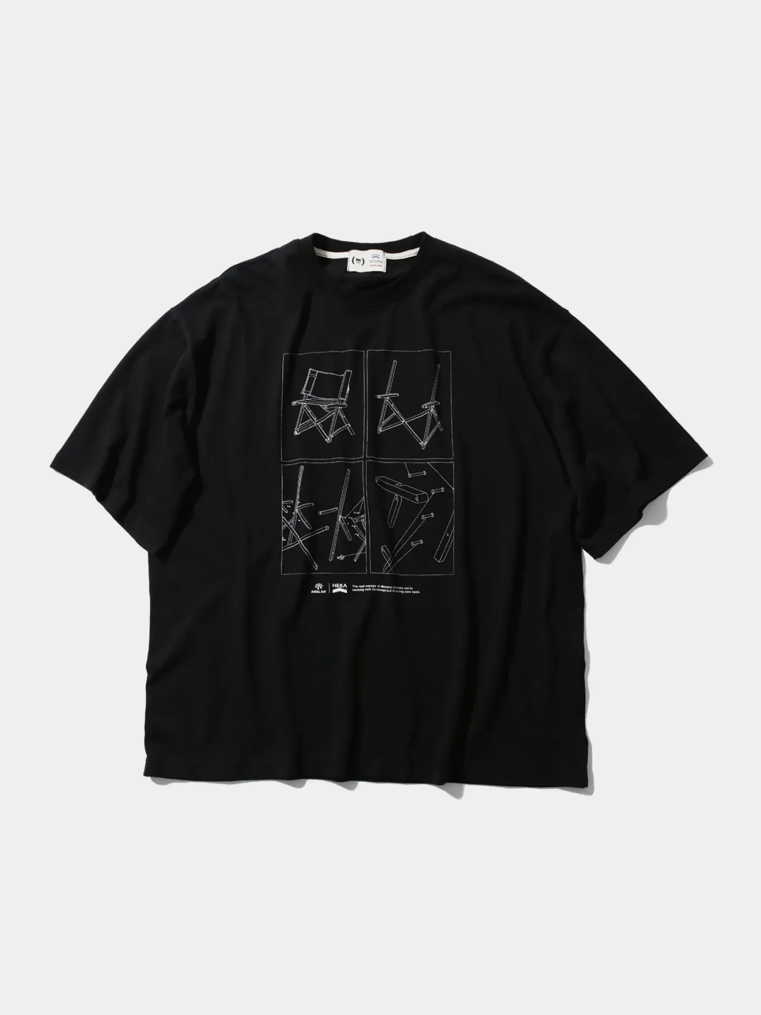 Футболка ANGLAN How To Make Chair Half Tee Black