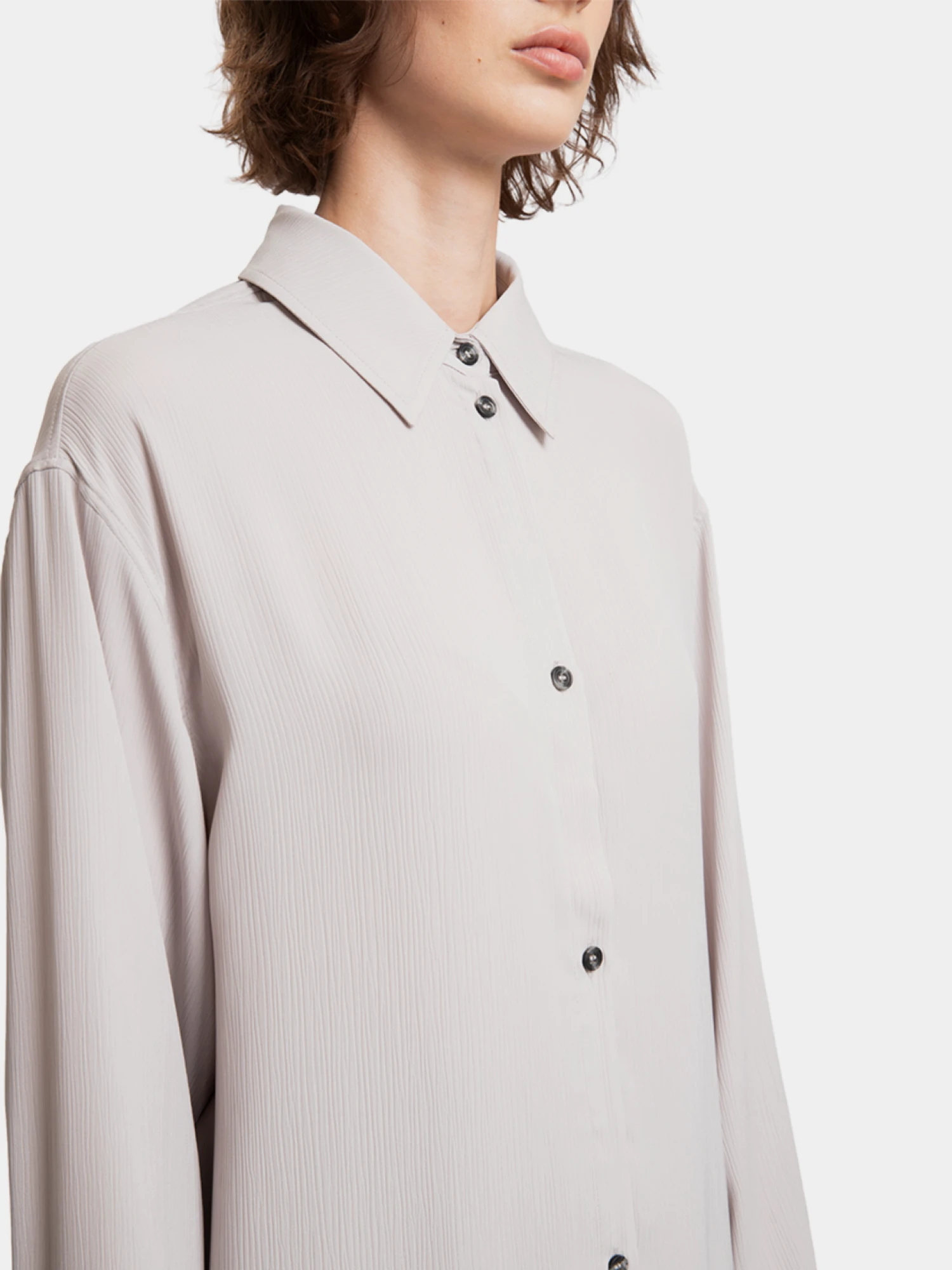 Женская рубашка Han Kjøbenhavn Fluid Long Shirt Grey