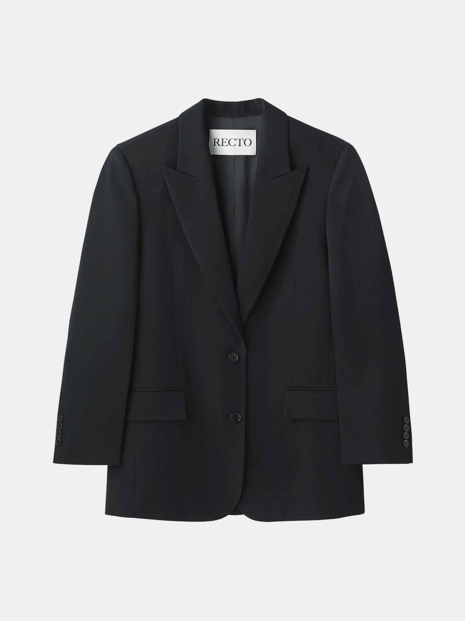 Женский пиджак Recto Structure Wool Tailored Black