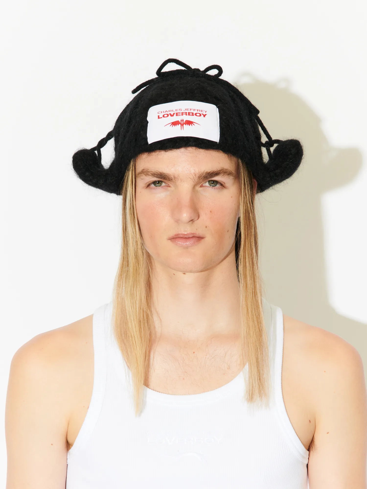 Шапка Charles Jeffrey Loverboy Chunky Aviator Black