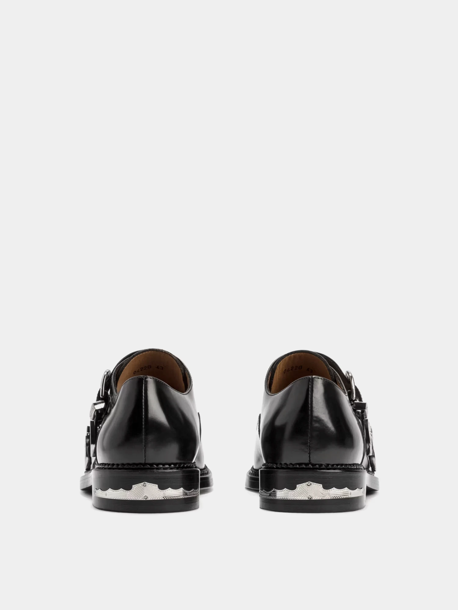 Дерби TOGA Double Monk Strap Polido Black