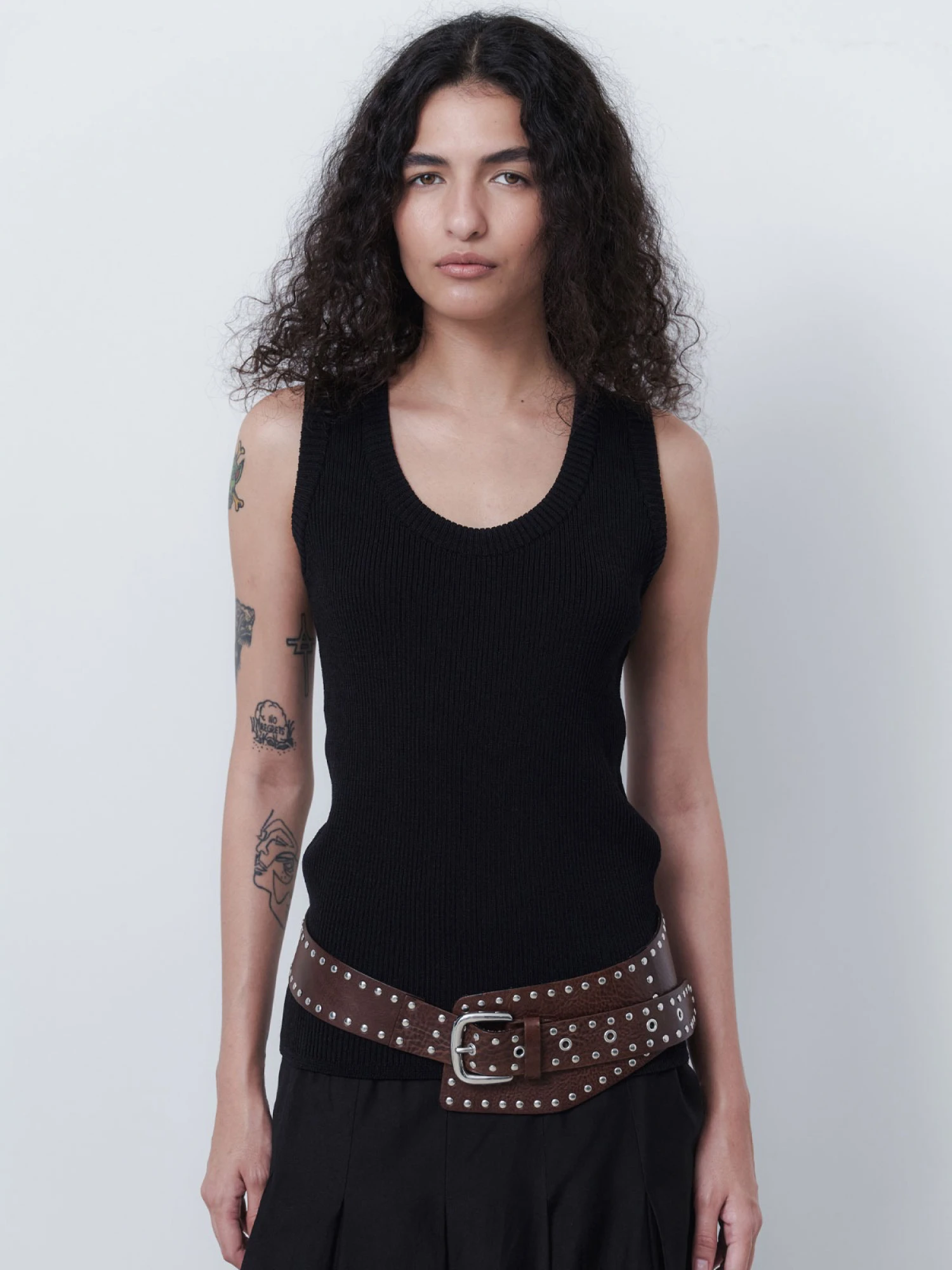 Женский топ EPINGLER Round Knit Black