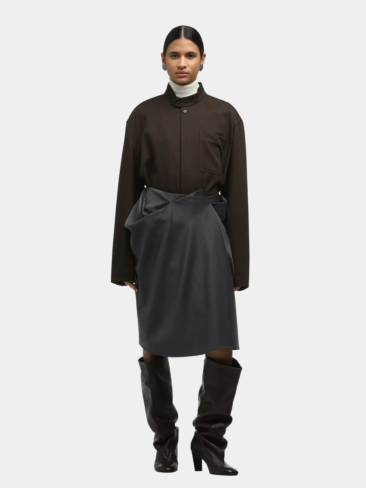 Женская юбка entire studios Crease Skirt Grey