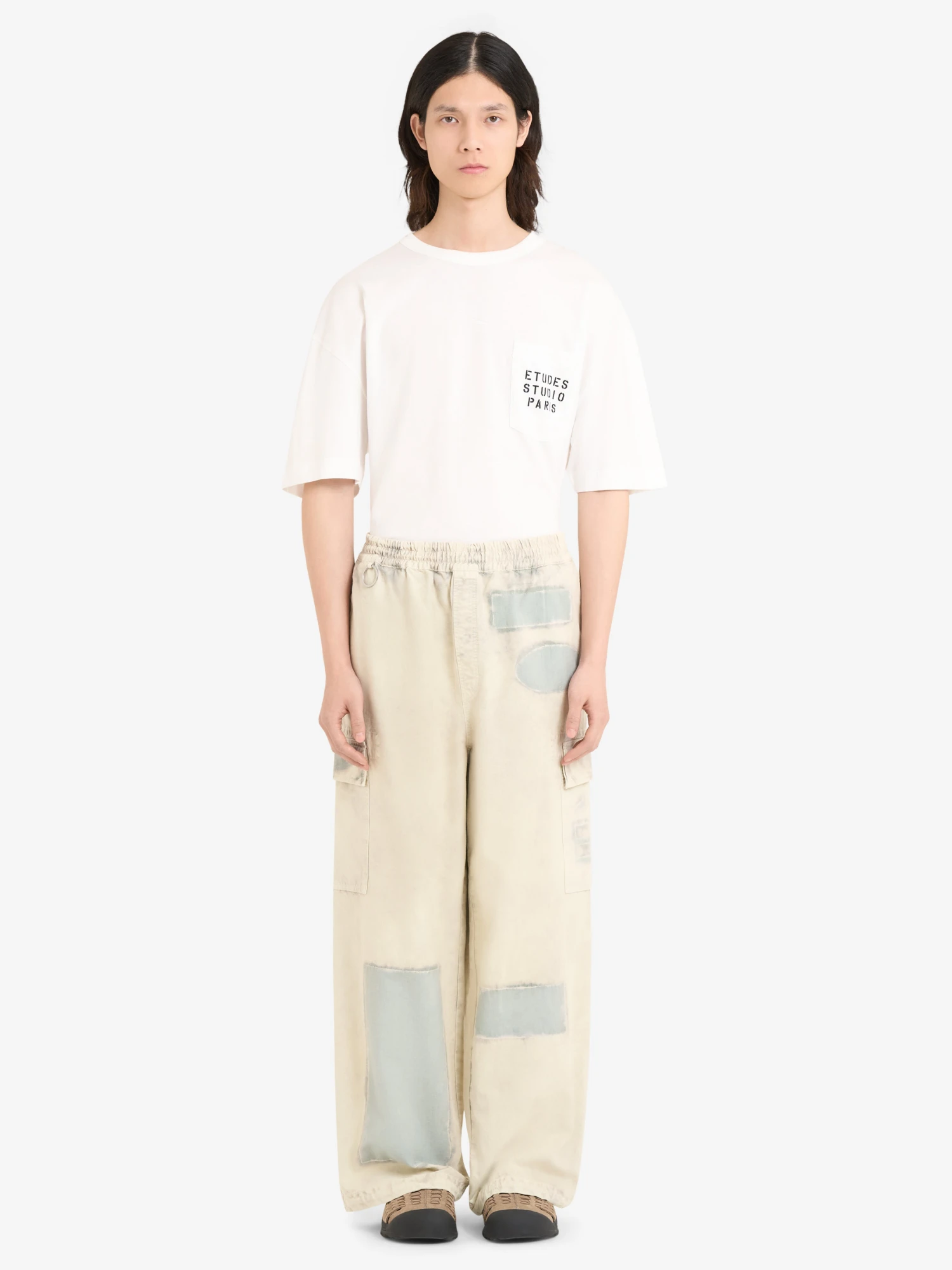 Брюки Études Loose Cargo Ripstop Sage