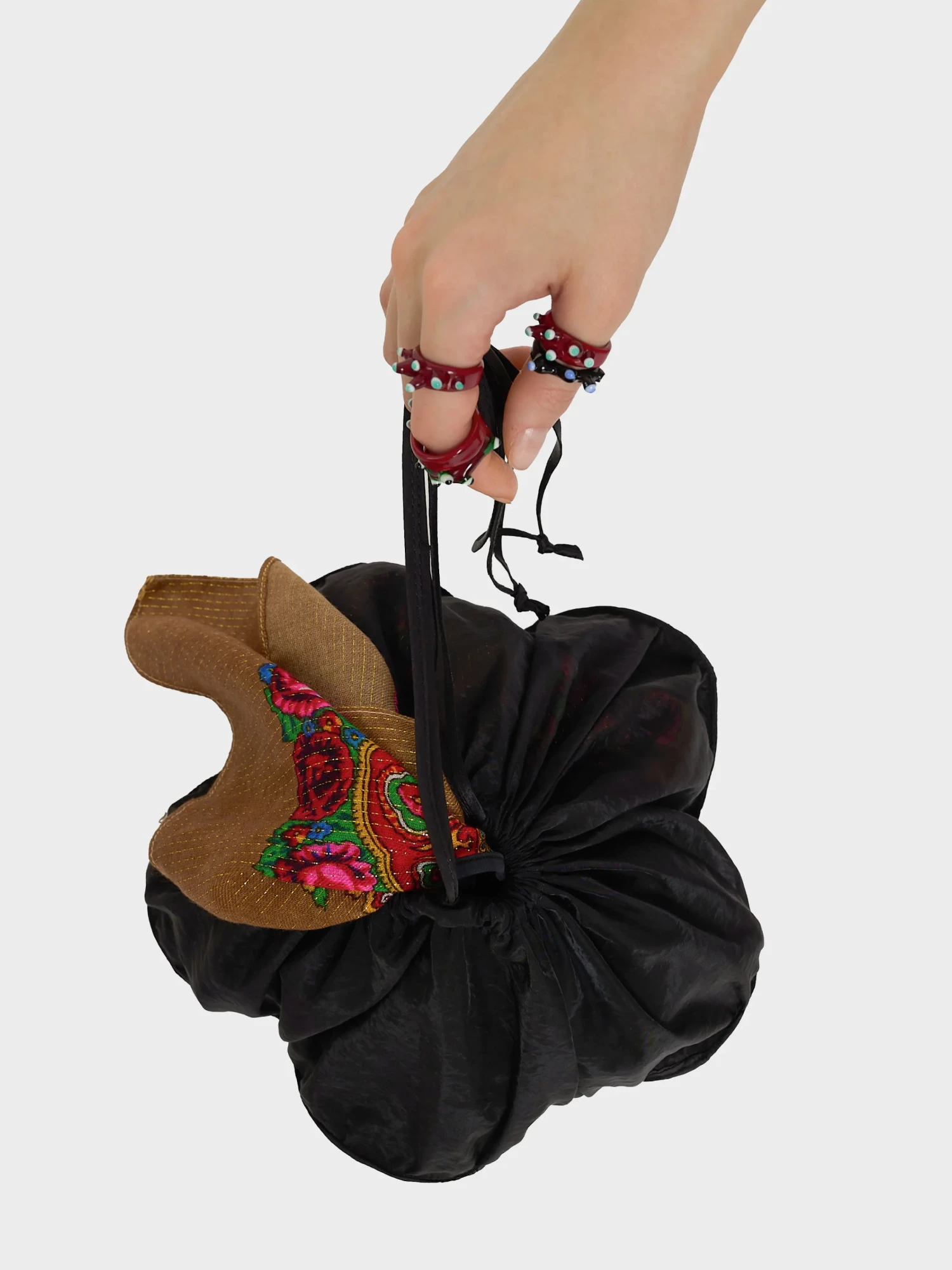 Сумка J.KIM Flower Pouch Black