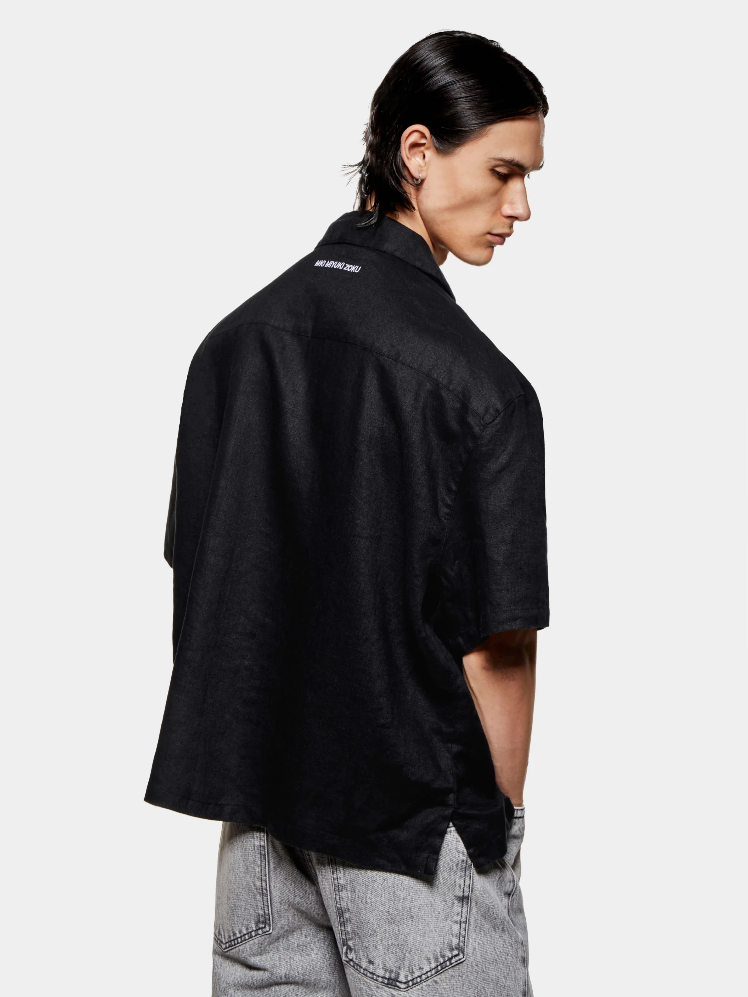 Рубашка MKI MIYUKI ZOKU Linen Vacation Black