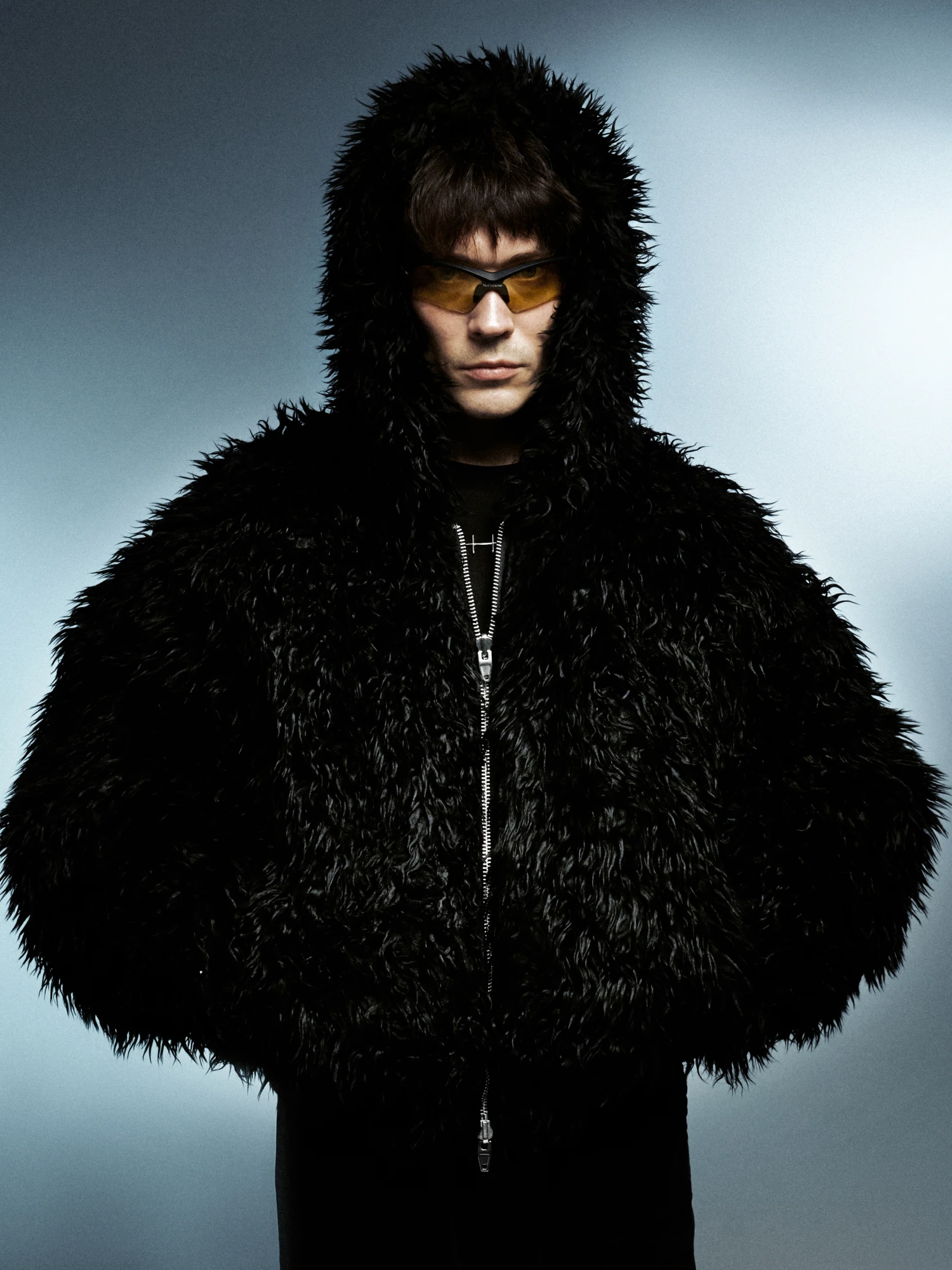 Очки NO PROBLEMO x LE SPECS Pluto Matte Black/Amber Grad
