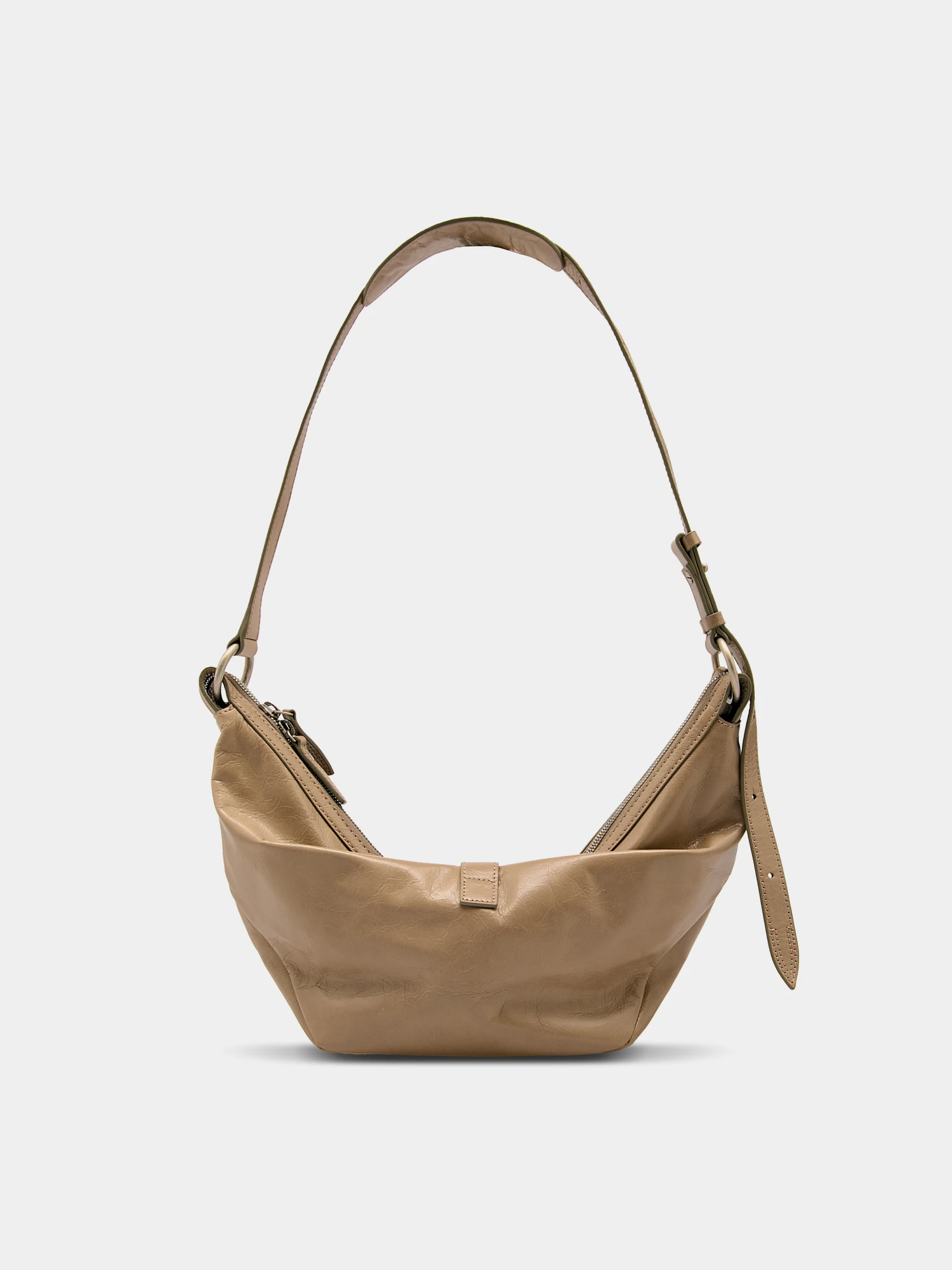 Женская сумка MARGESHERWOOD Belted Hobo Medium Mud Crinkle