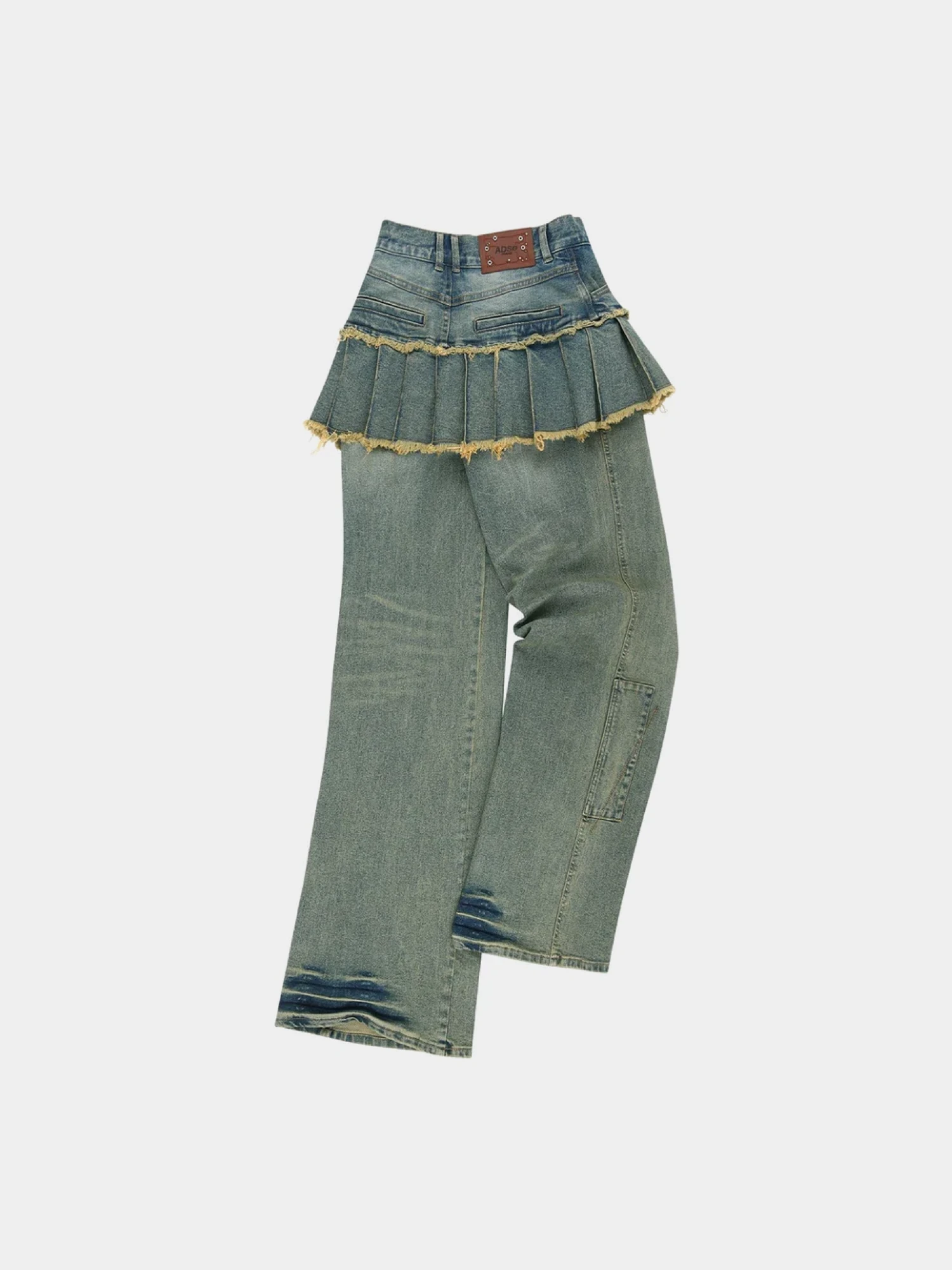 Женские Джинсы Andersson Bell Patchwork Denim Pleats Jeans