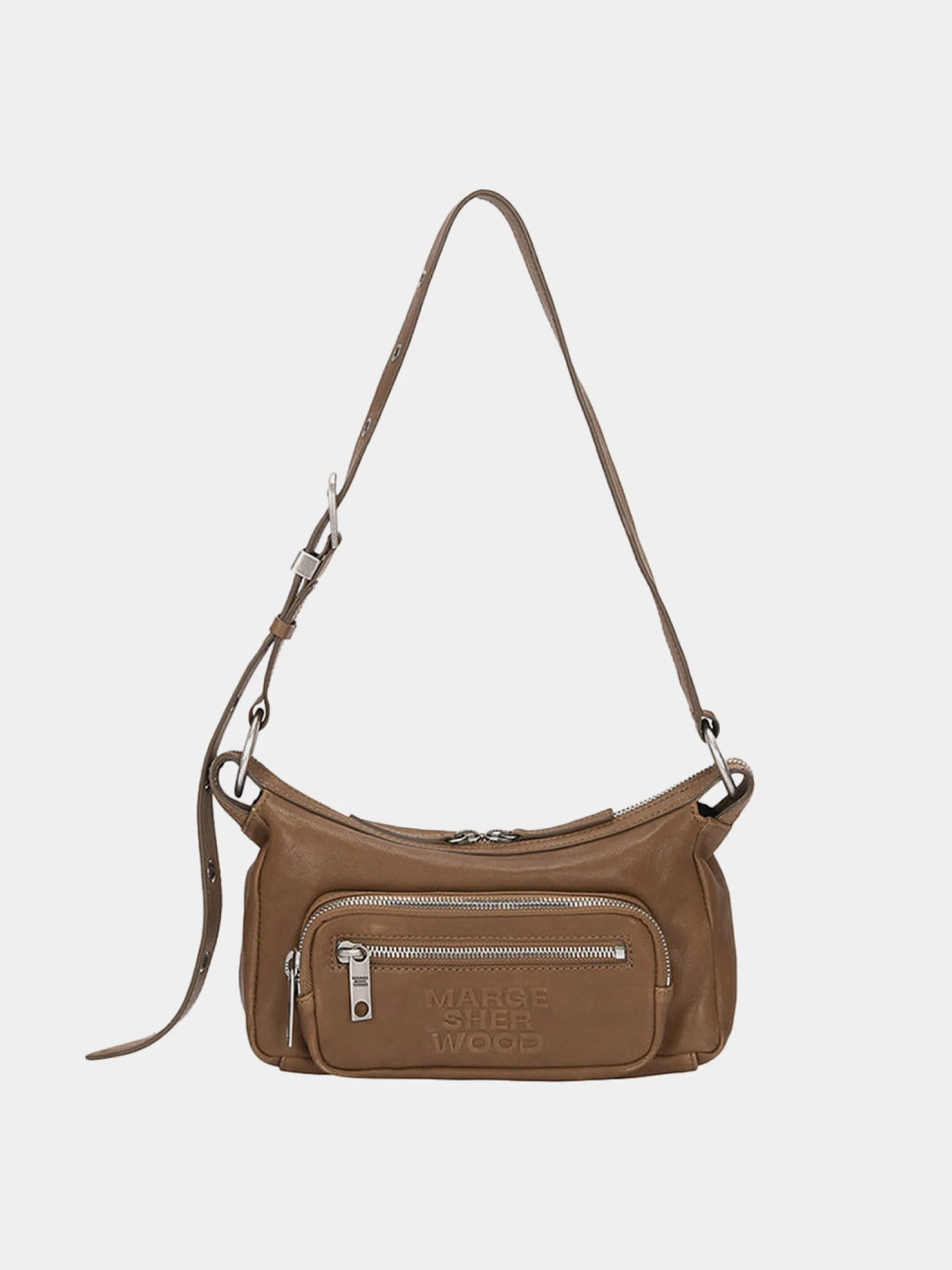 Женская сумка MARGESHERWOOD Outpocket Hobo Mini Vintage Camel