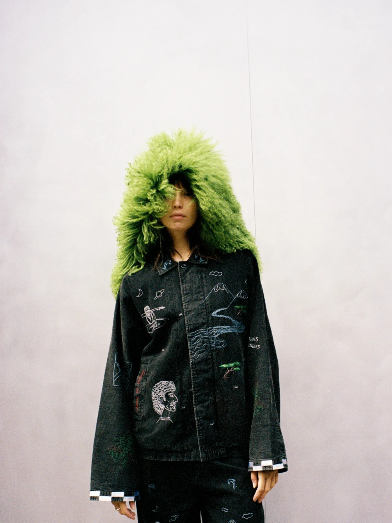 Джинсовый овершот Jungles Jungles Questions Jacket Black