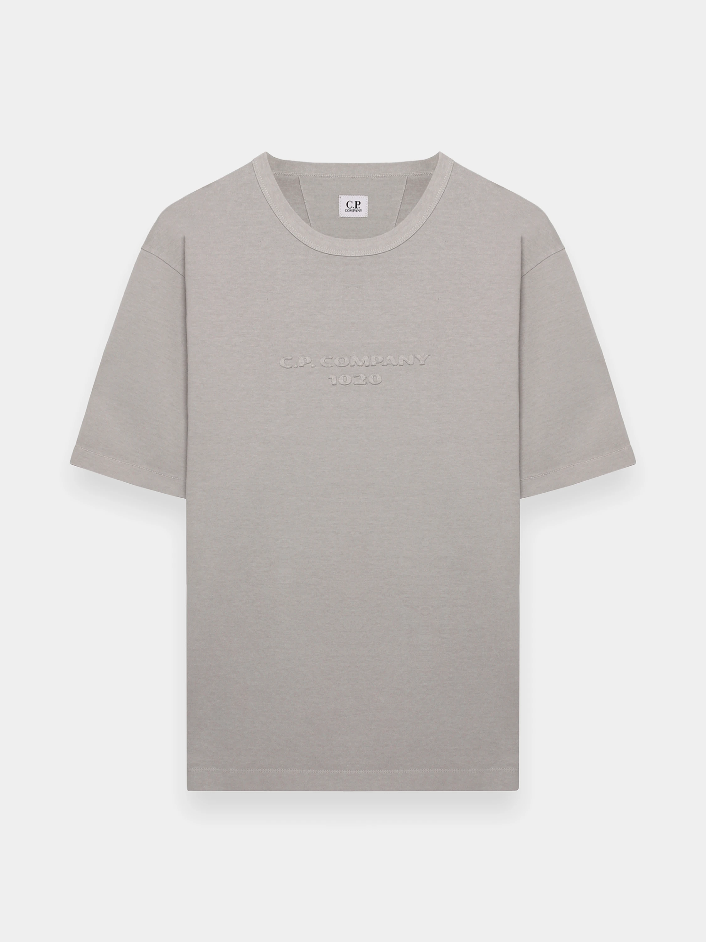 Футболка C.P. Company 1020 Jersey Logo Drizzle Grey