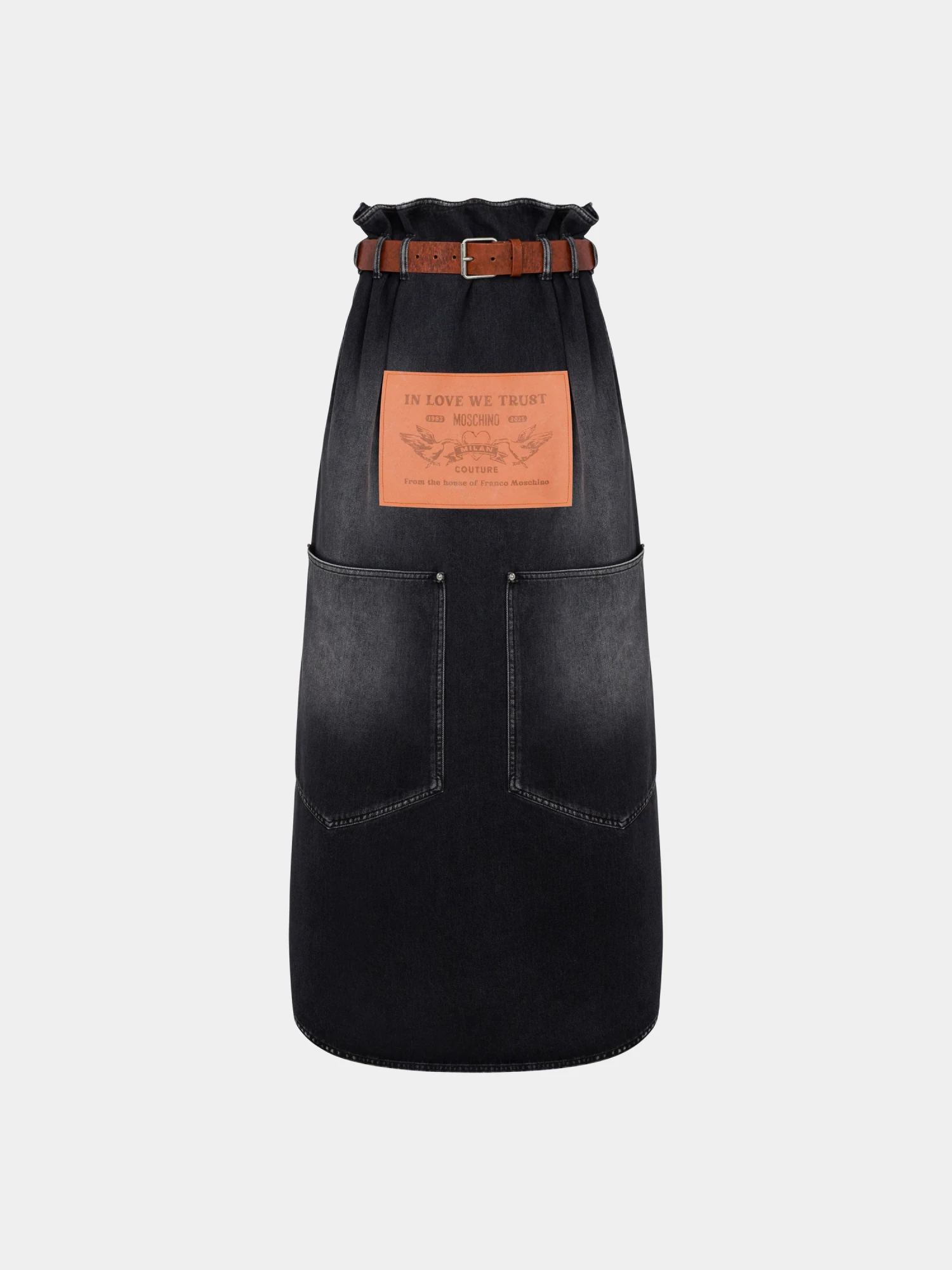 Женская юбка MOSCHINO Denim Skirt Black