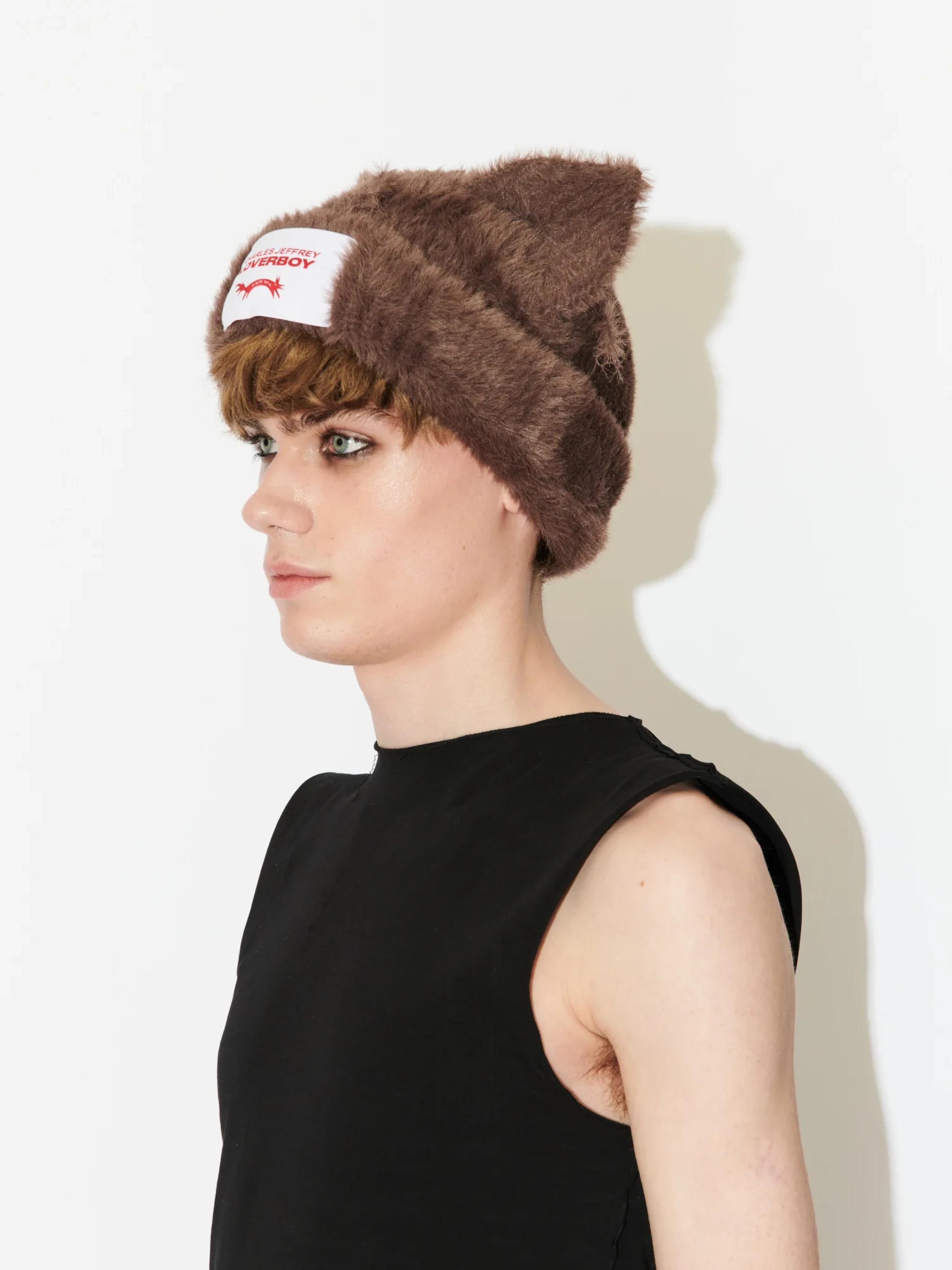 Шапка Charles Jeffrey Loverboy Fluffy Chunky Ears Brown