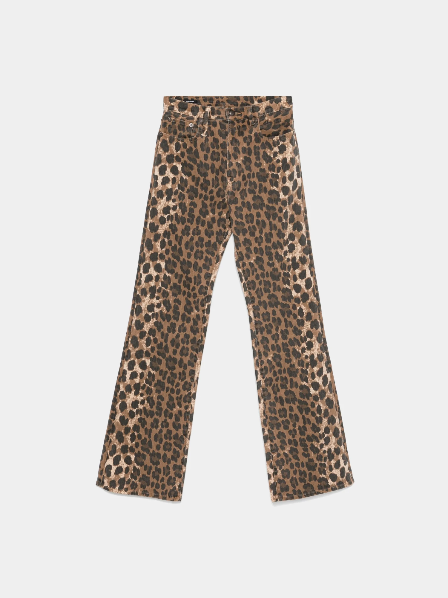Женские Джинсы R13 Jane Stone Washed Leopard