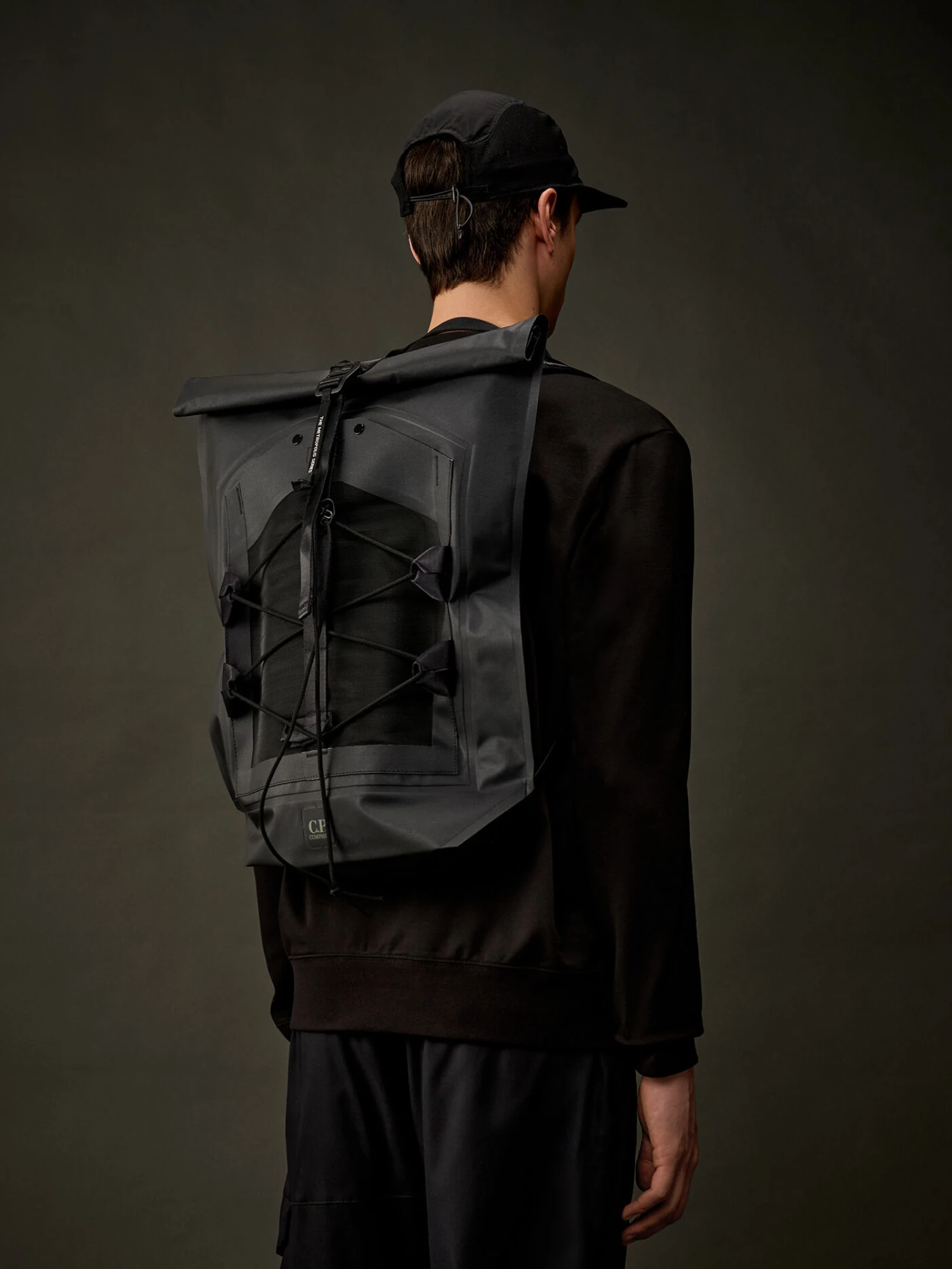 Рюкзак C.P. Company The Metropolis Series Rubber Reps Roll Black