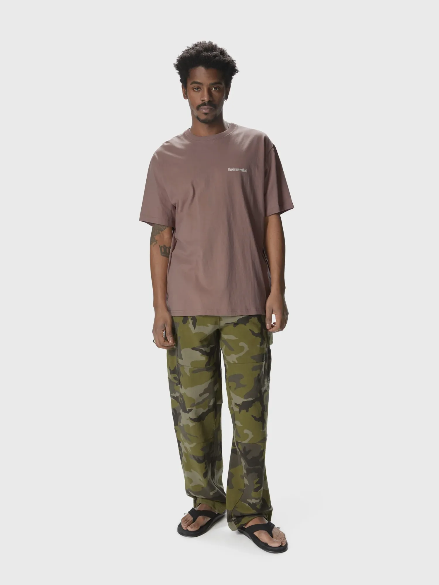 Футболка thisisneverthat 4 Panels Tee Dusty Pink