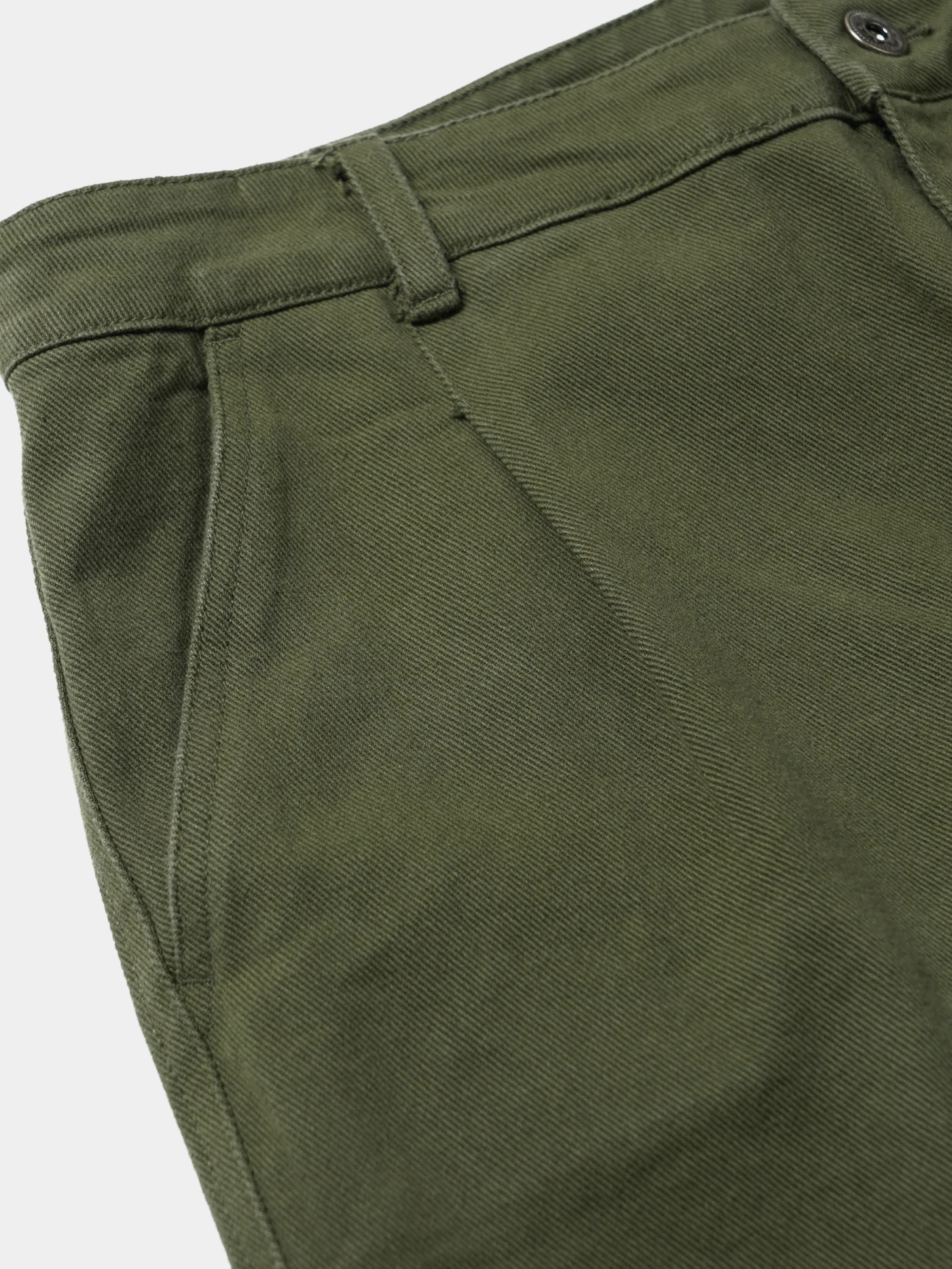 Брюки FrizmWORKS Washed Cotton One Tuck Pants Olive